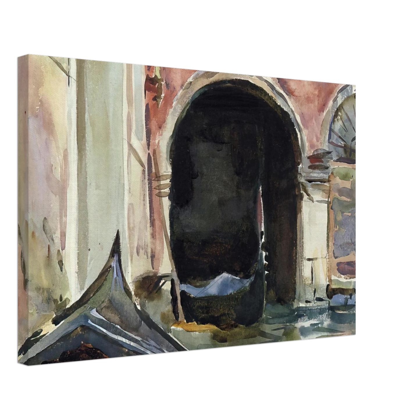 John Singer Sargent - Venetian Canal Canvas - 70x100 cm / 28x40 inches-canvas