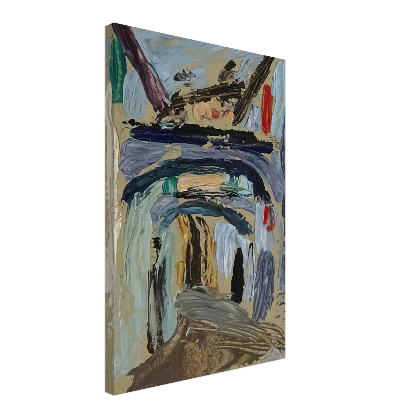 Gabriele Munter - GASSE MIT TORBOGEN Canvas - 70x100 cm / 28x40 inches-canvas