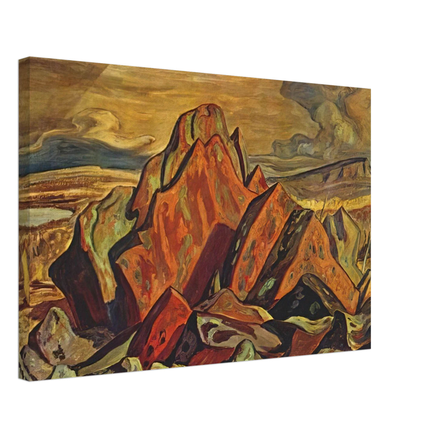 A.Y. Jackson - Hills at Great Bear Lake - 1953 Canvas - 70x100 cm / 28x40 inches-canvas