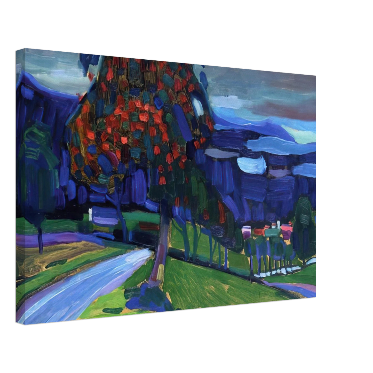 Wassily Kandinsky - AUTUMN IN MURNAU 1908 Canvas - 40x60 cm / 16x24 inches-canvas