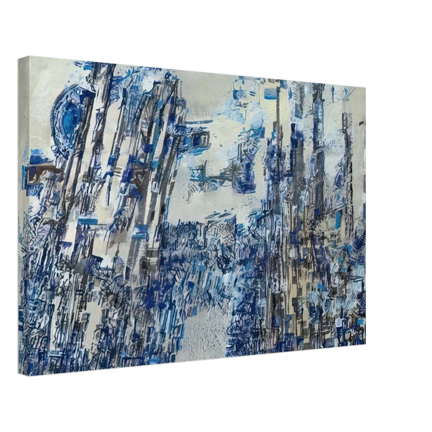 Maria Helena Vieira da Silva - L'invasion - Tachisme Canvas - 40x60 cm / 16x24 inches-canvas