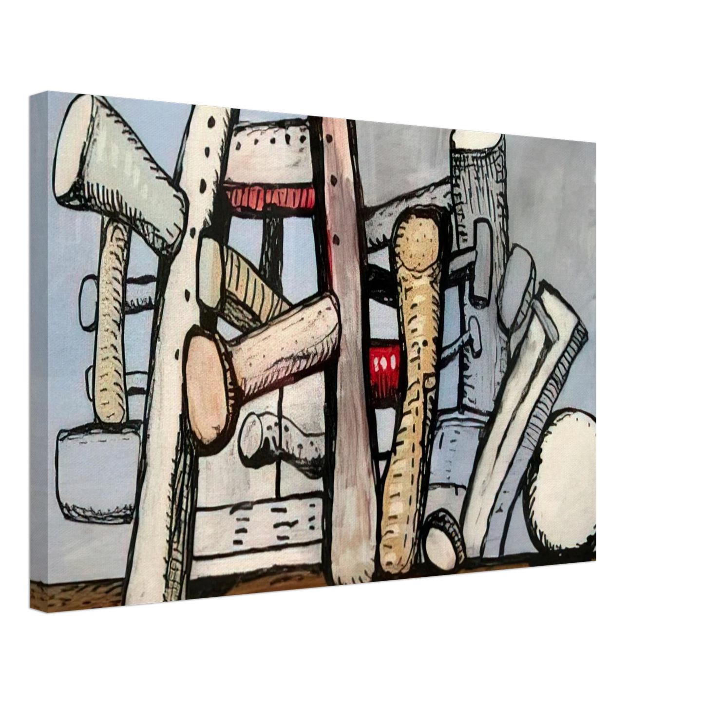 Philip Guston - UNTITLED 1980 Canvas - 40x60 cm / 16x24 inches-canvas