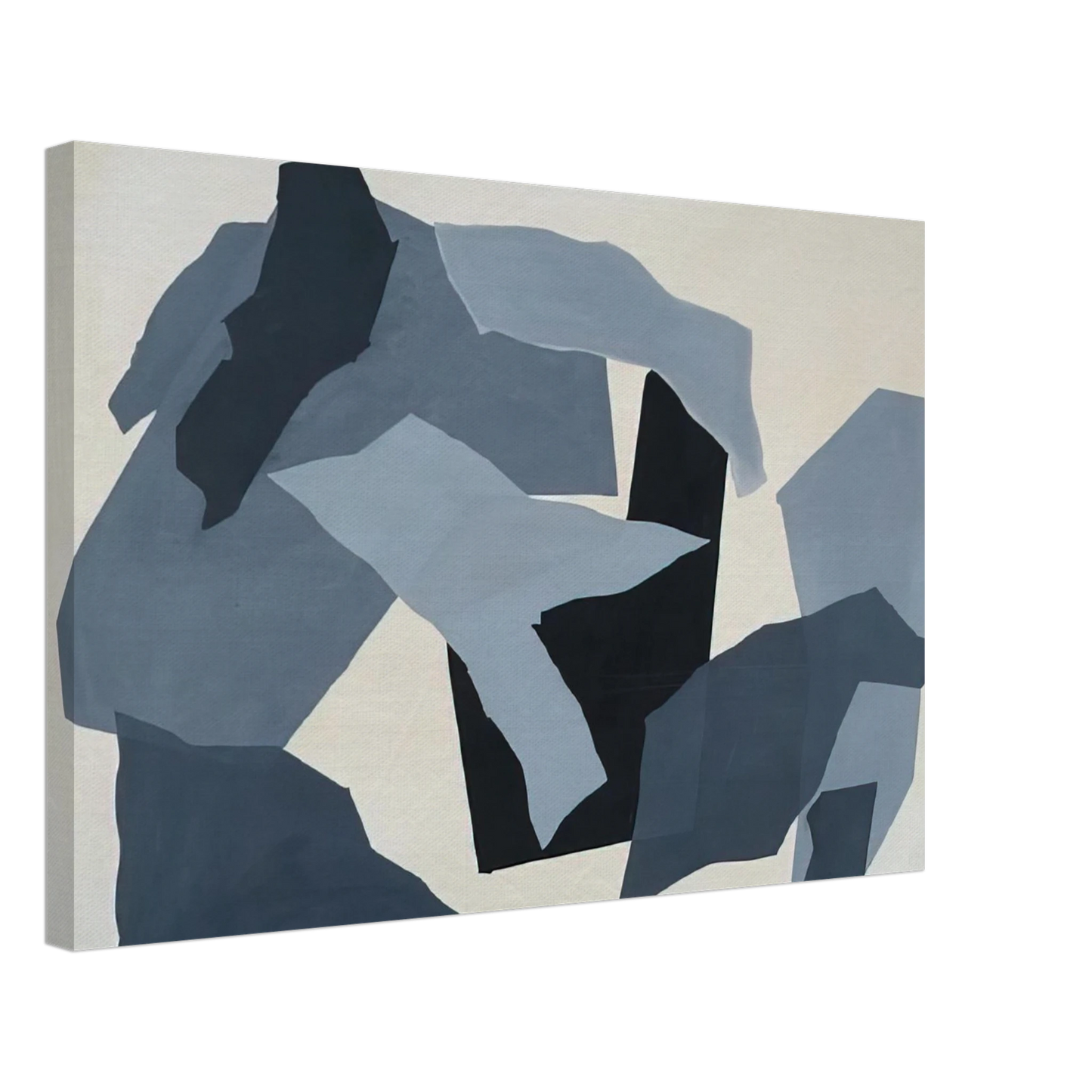 Robert Goodnough - Grey Forms - 1965 Canvas - 70x100 cm / 28x40 inches-canvas