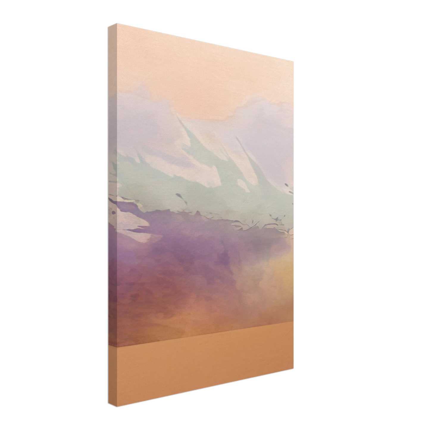 Ronnie Landfield - Atlantic - 1969 Canvas - 40x60 cm / 16x24 inches-canvas