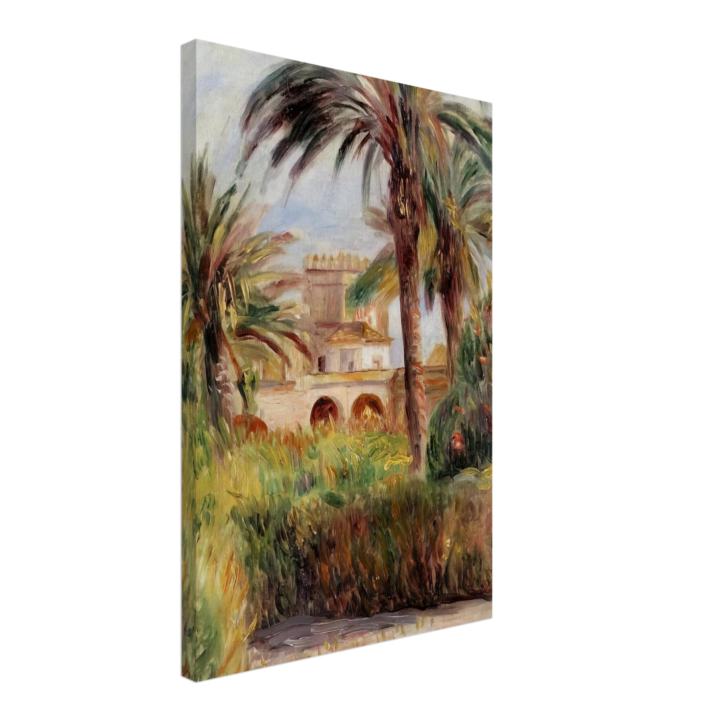 Pierre-Auguste Renoir - The Test Garden in Algiers Canvas - 70x100 cm / 28x40 inches-canvas