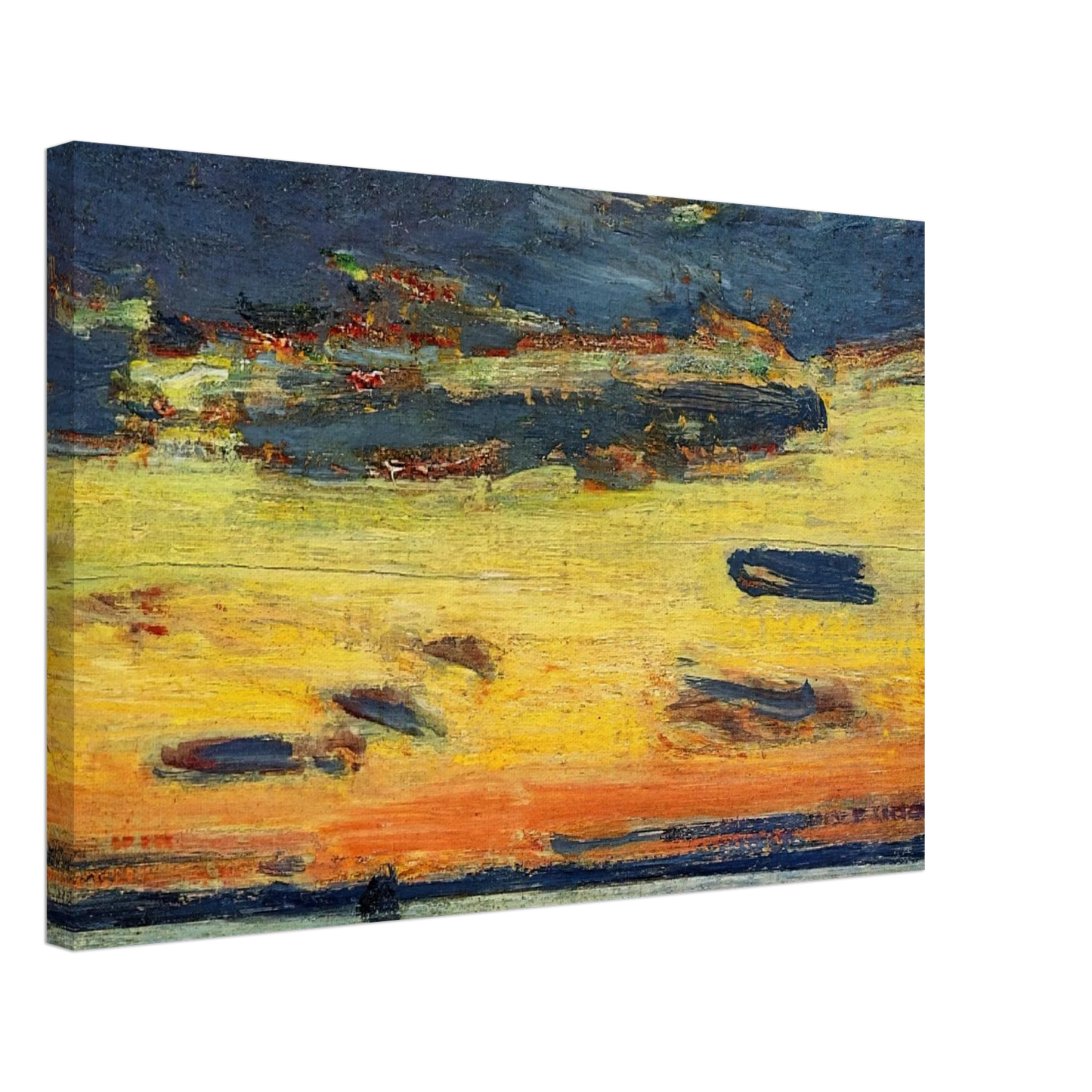 Childe Hassam - Sunset on the Sea Canvas - 70x100 cm / 28x40 inches-canvas