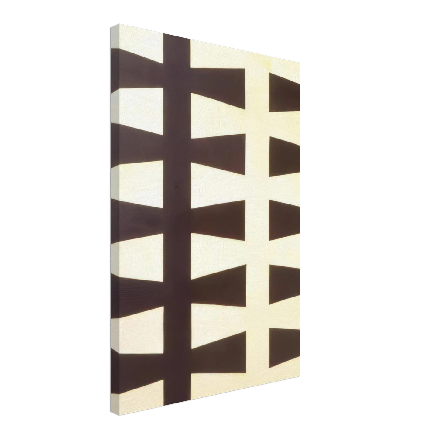 Leon Polk Smith - Black and White Repeat - 1953 Canvas - 70x100 cm / 28x40 inches-canvas