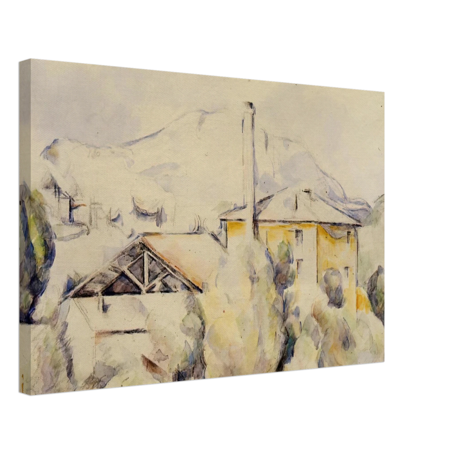 Paul Cezanne - The Lime Kiln Canvas - 40x60 cm / 16x24 inches-canvas