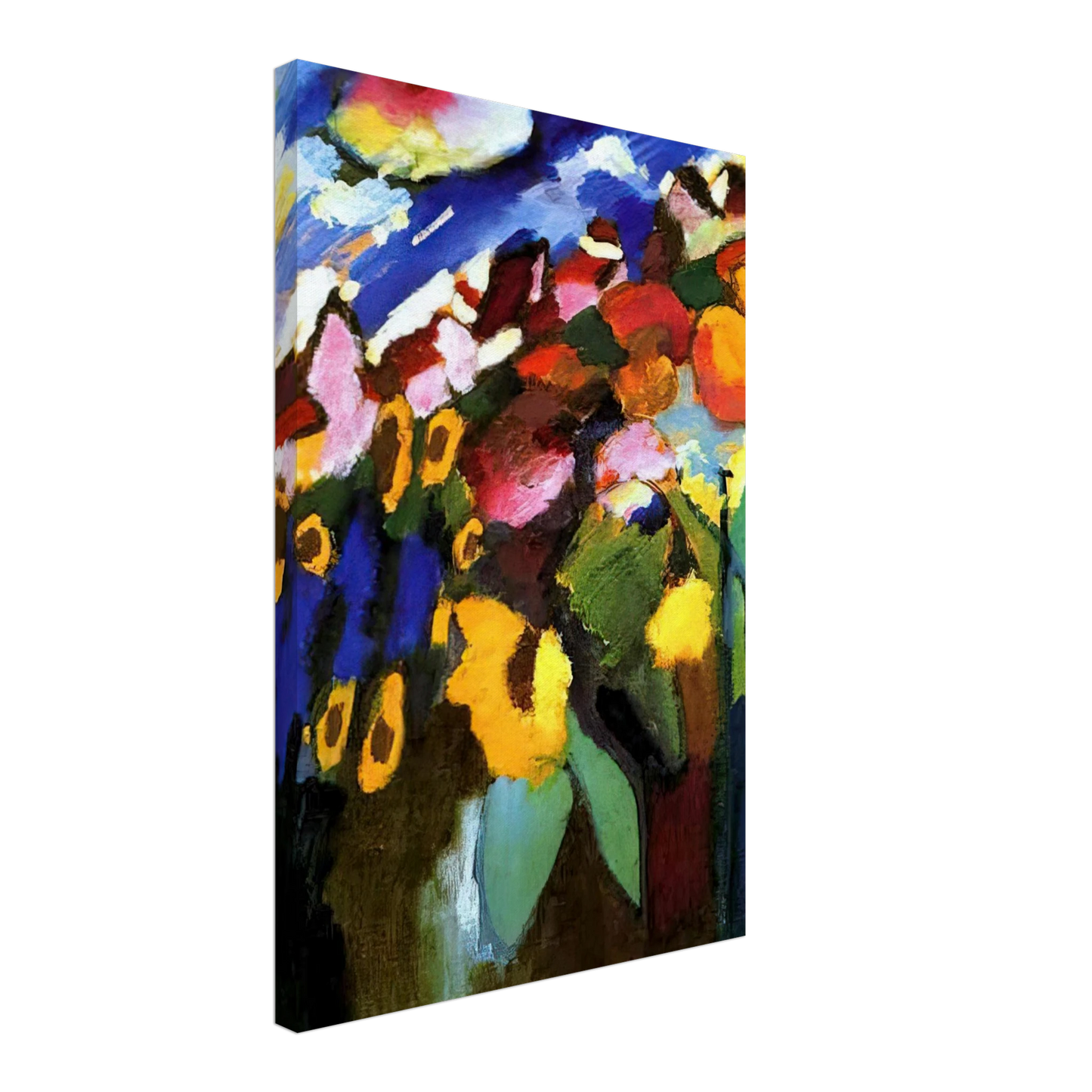 Wassily Kandinsky - MURNAU GARDEN 1909 Canvas - 40x60 cm / 16x24 inches-canvas