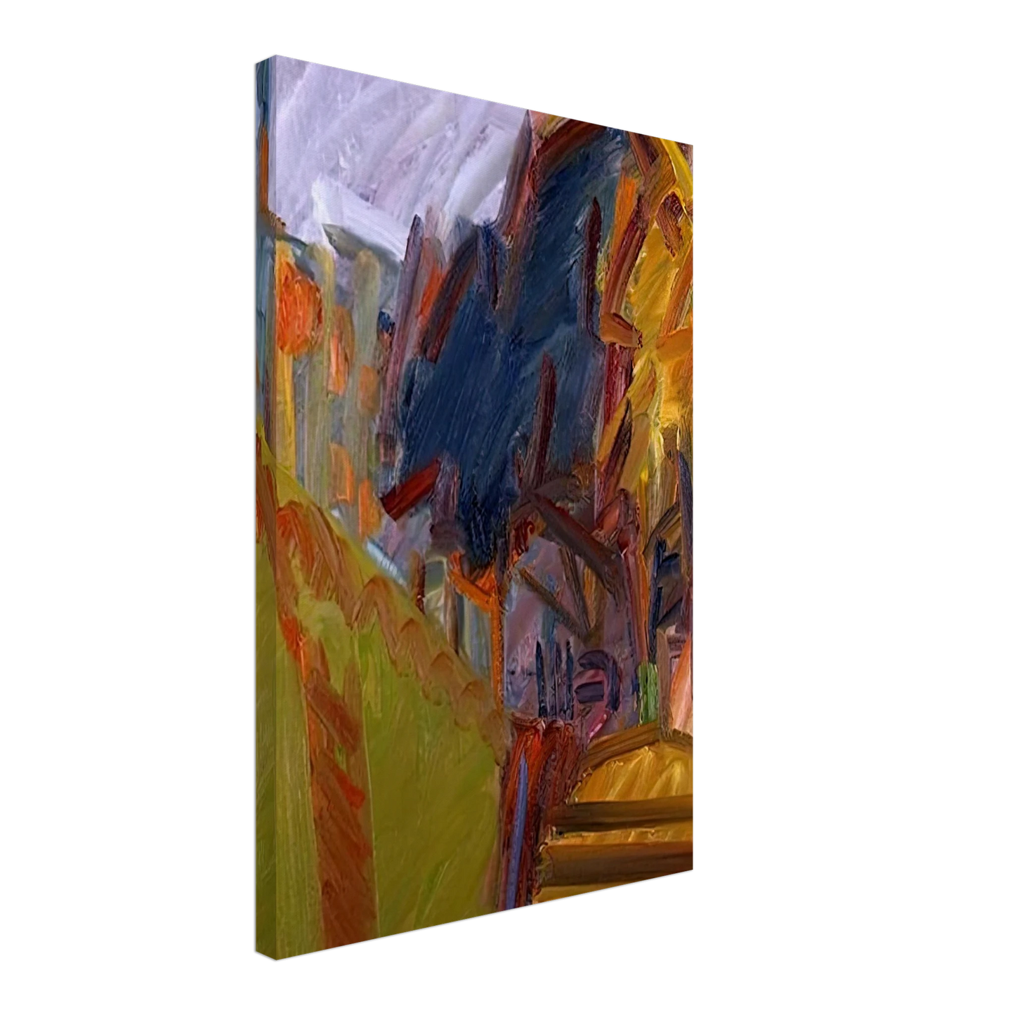 Frank Auerbach - ALBERO DI FRONTE Canvas - 40x60 cm / 16x24 inches-canvas