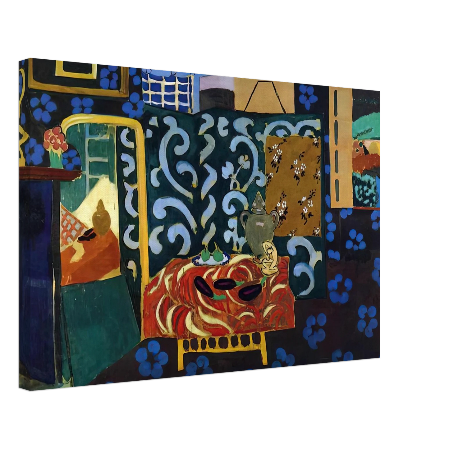 Henri Matisse - STILL LIFE WITH AUBERGINES 1911 Canvas - 40x60 cm / 16x24 inches-canvas