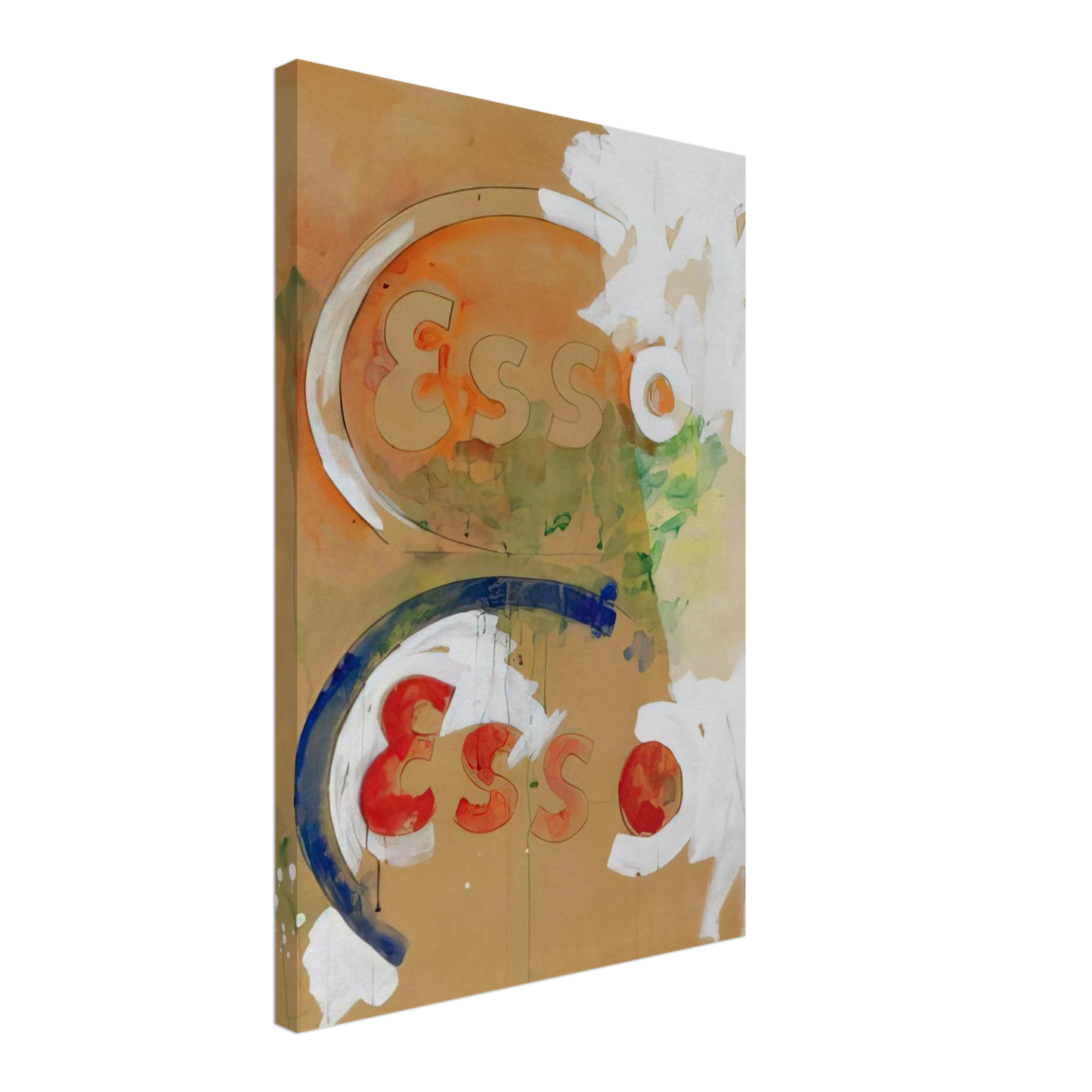 Mario Schifano - Segni di energia - Pop Art Canvas - 40x60 cm / 16x24 inches-canvas