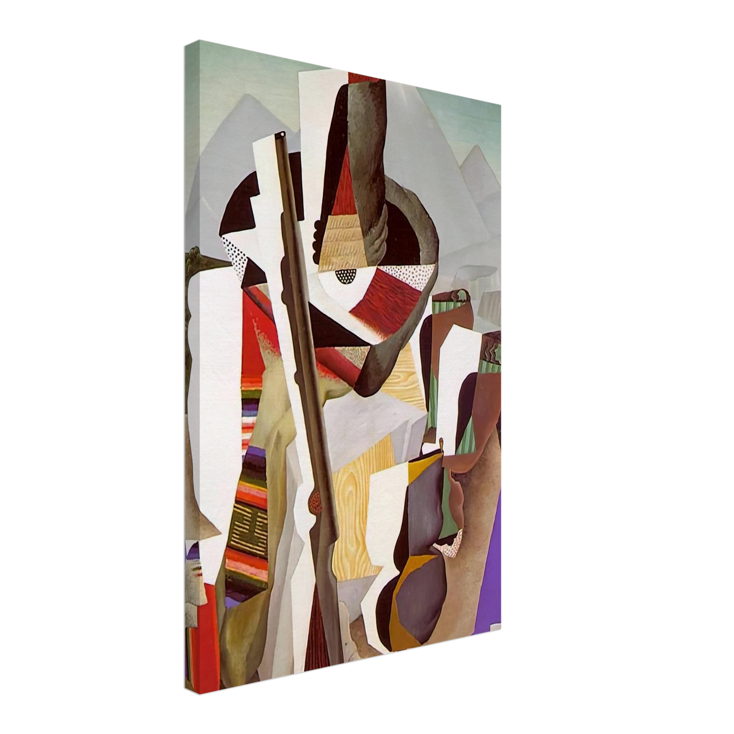 Diego Rivera - ZAPATISTA LANDSCAPE THE GUERRILLA 1915 Canvas - 70x100 cm / 28x40 inches-canvas