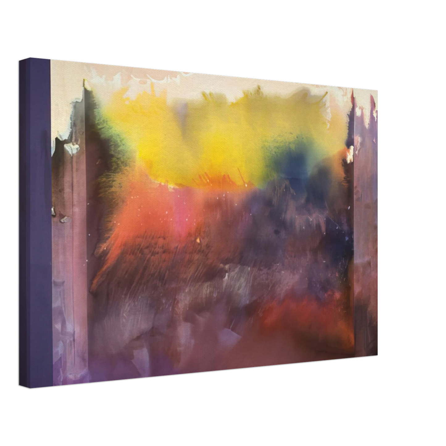 Ronnie Landfield - Vision Of Paradise - 1985 Canvas - 40x60 cm / 16x24 inches-canvas