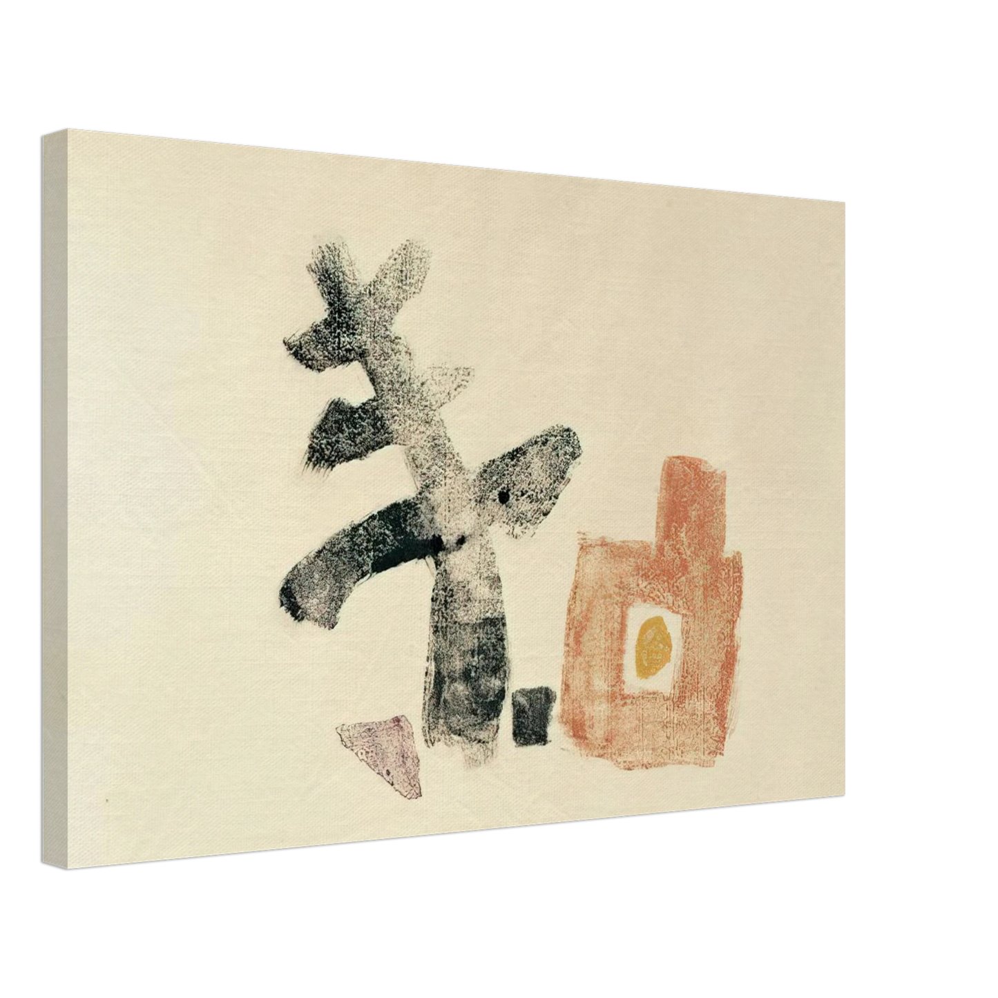 Julius Bissier - 11.5.50 - 1950 Canvas - 40x60 cm / 16x24 inches-canvas