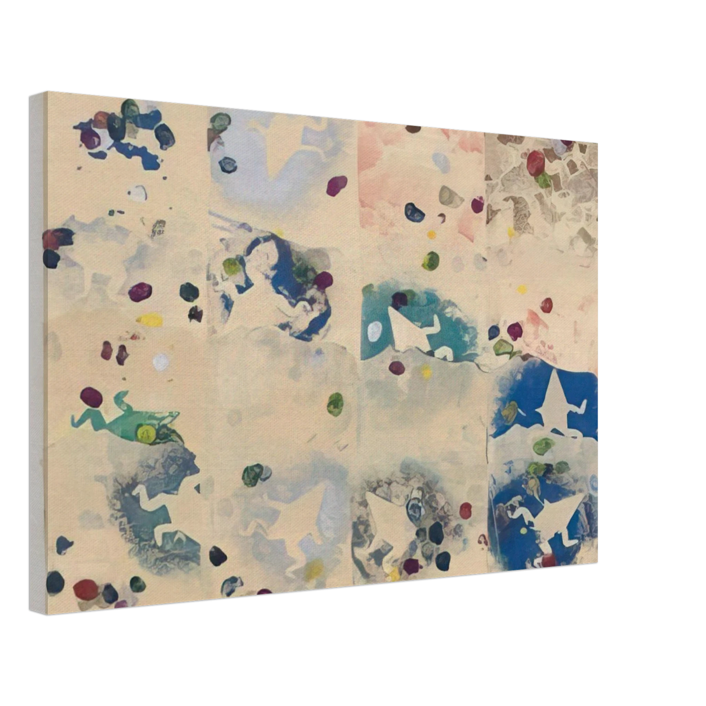 Alighiero Boetti - RANE E SPECCHI 1980 Canvas - 40x60 cm / 16x24 inches-canvas