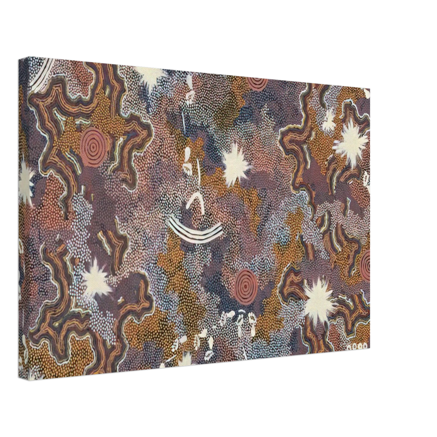 Clifford Possum Tjapaltjarri - Ngarlu Red Hill - 1990 Canvas - 70x100 cm / 28x40 inches-canvas