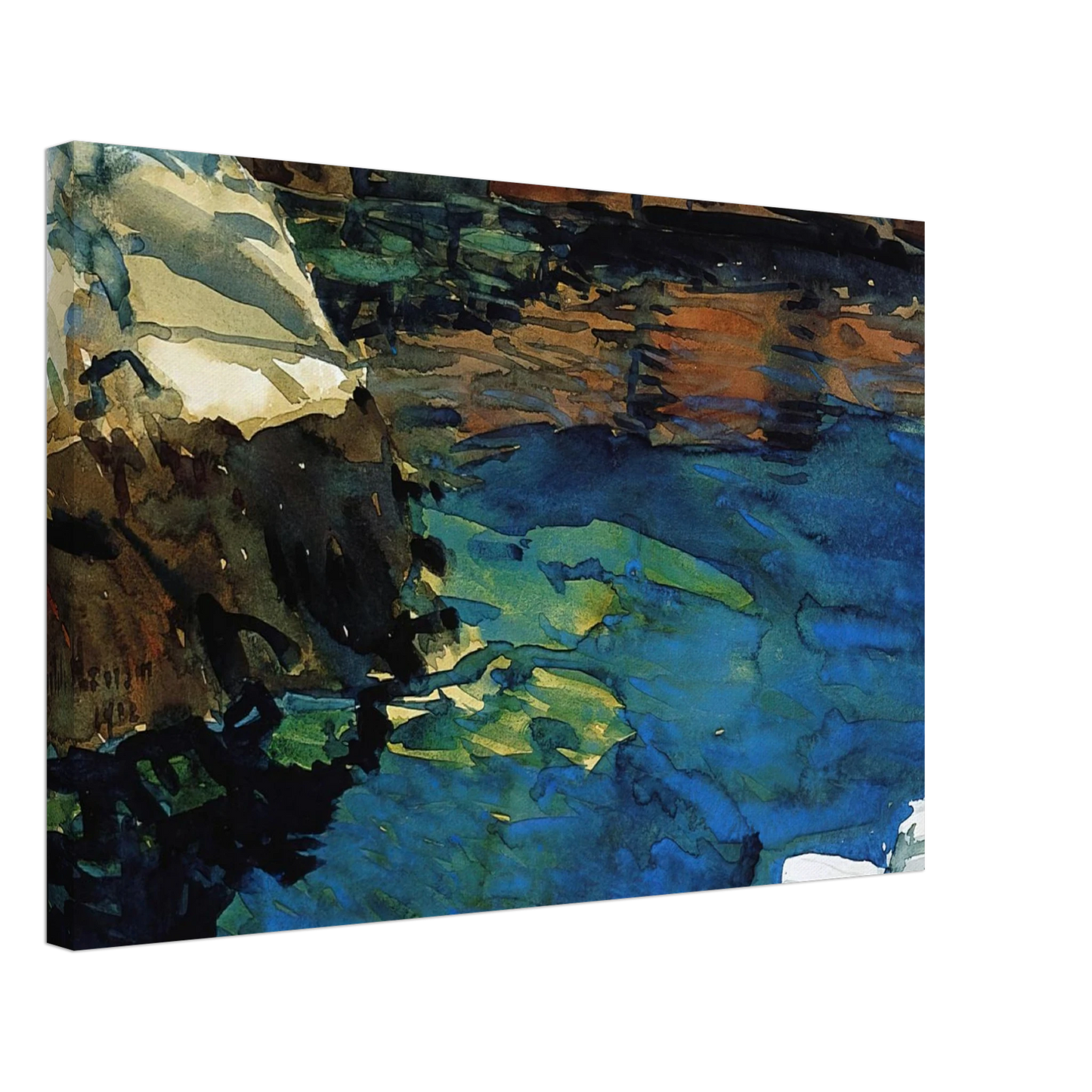 Childe Hassam - The Cove Canvas - 70x100 cm / 28x40 inches-canvas