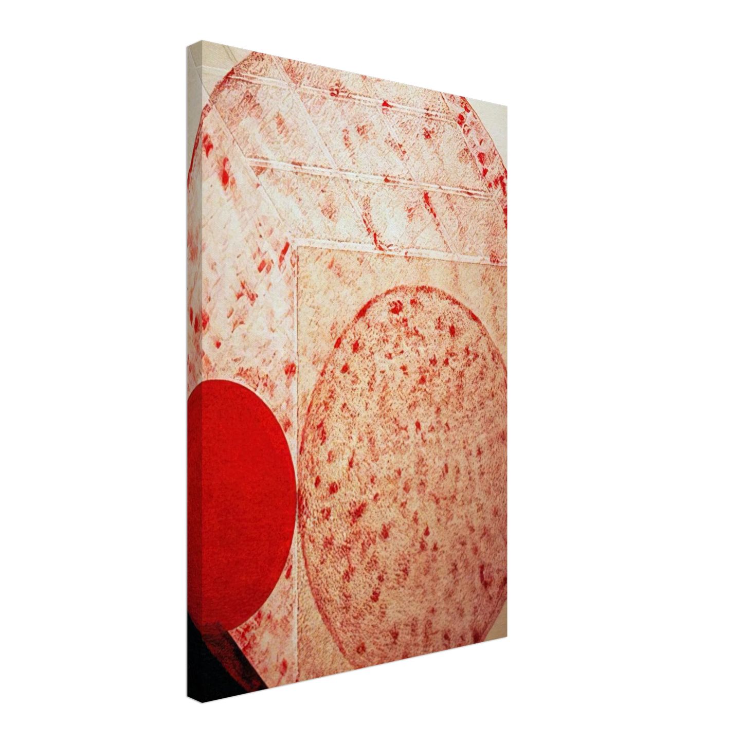 Lygia Pape - Painting. Red - 1987 Canvas - 70x100 cm / 28x40 inches-canvas