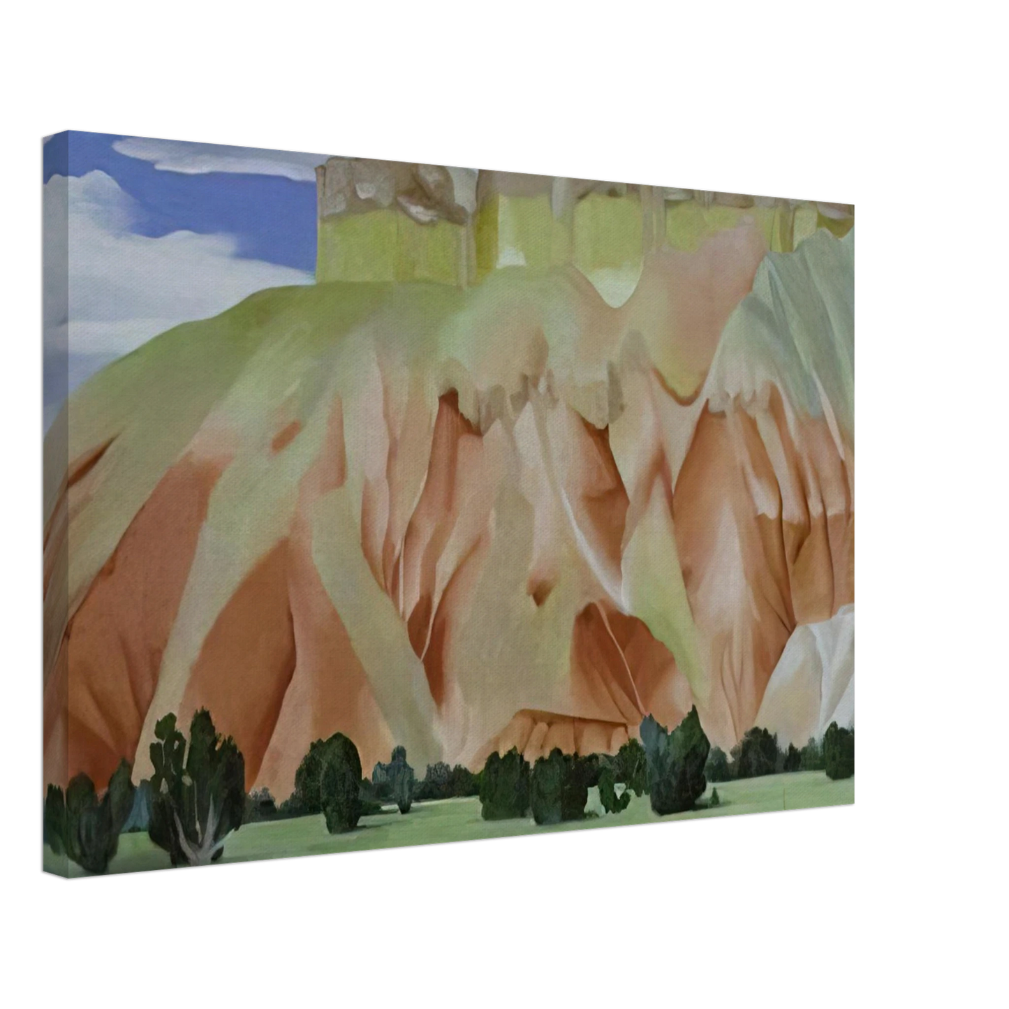 Georgia O'Keeffe - My Backyard Canvas - 70x100 cm / 28x40 inches-canvas