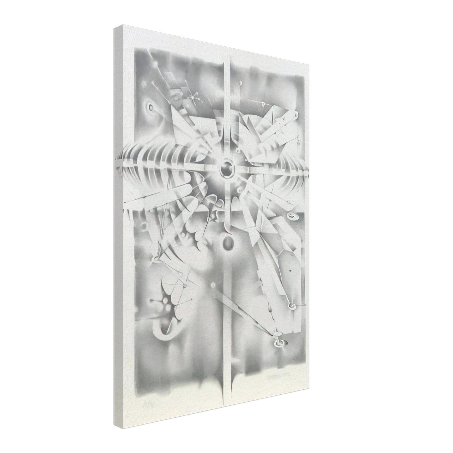 Lee Bontecou - UNTITLED FROM THE ATELIER PROJECT 1986 Canvas - 40x60 cm / 16x24 inches-canvas