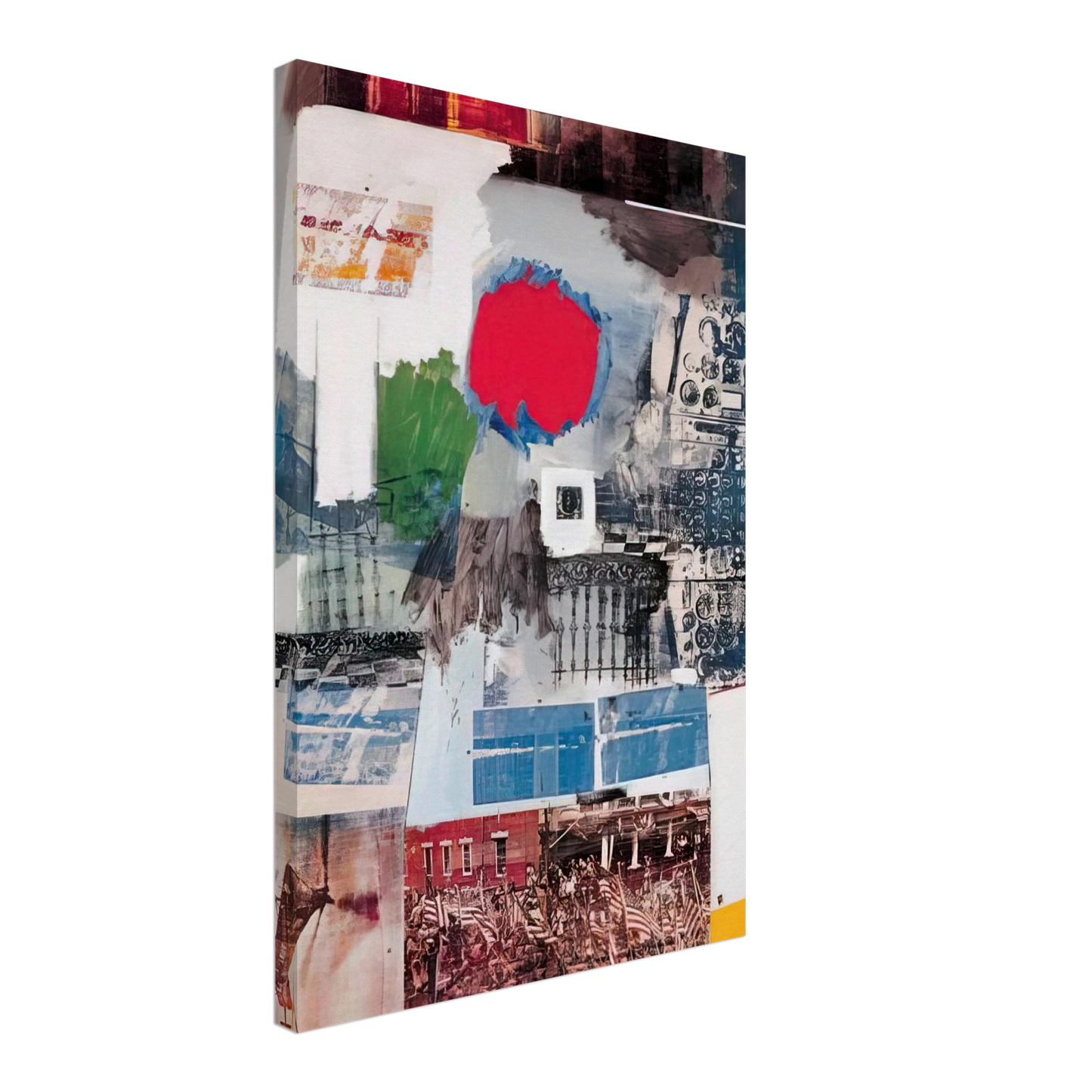 Robert Rauschenberg - ARCHIVE 1963 Canvas - 40x60 cm / 16x24 inches-canvas