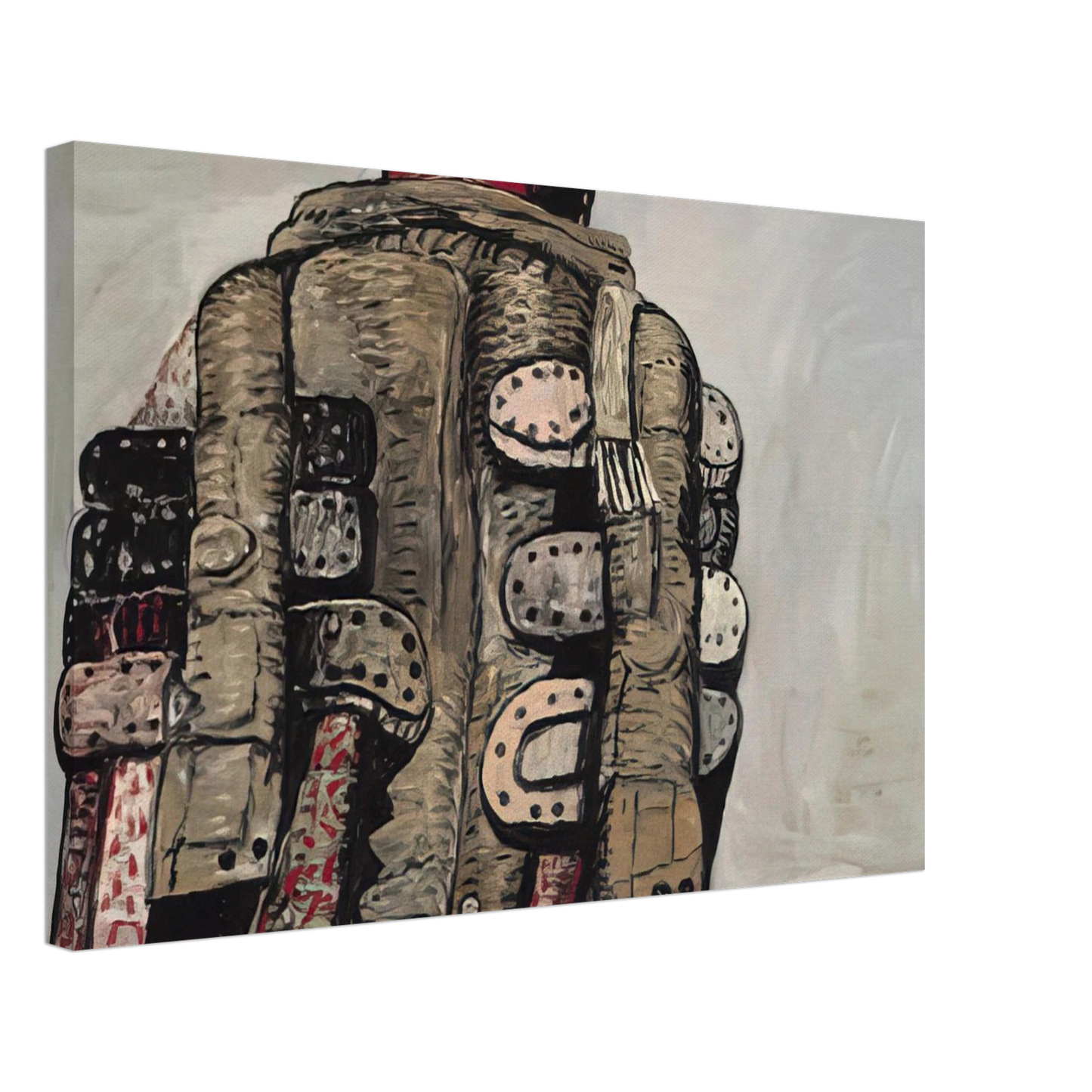 Philip Guston - BACK VIEW Canvas - 70x100 cm / 28x40 inches-canvas