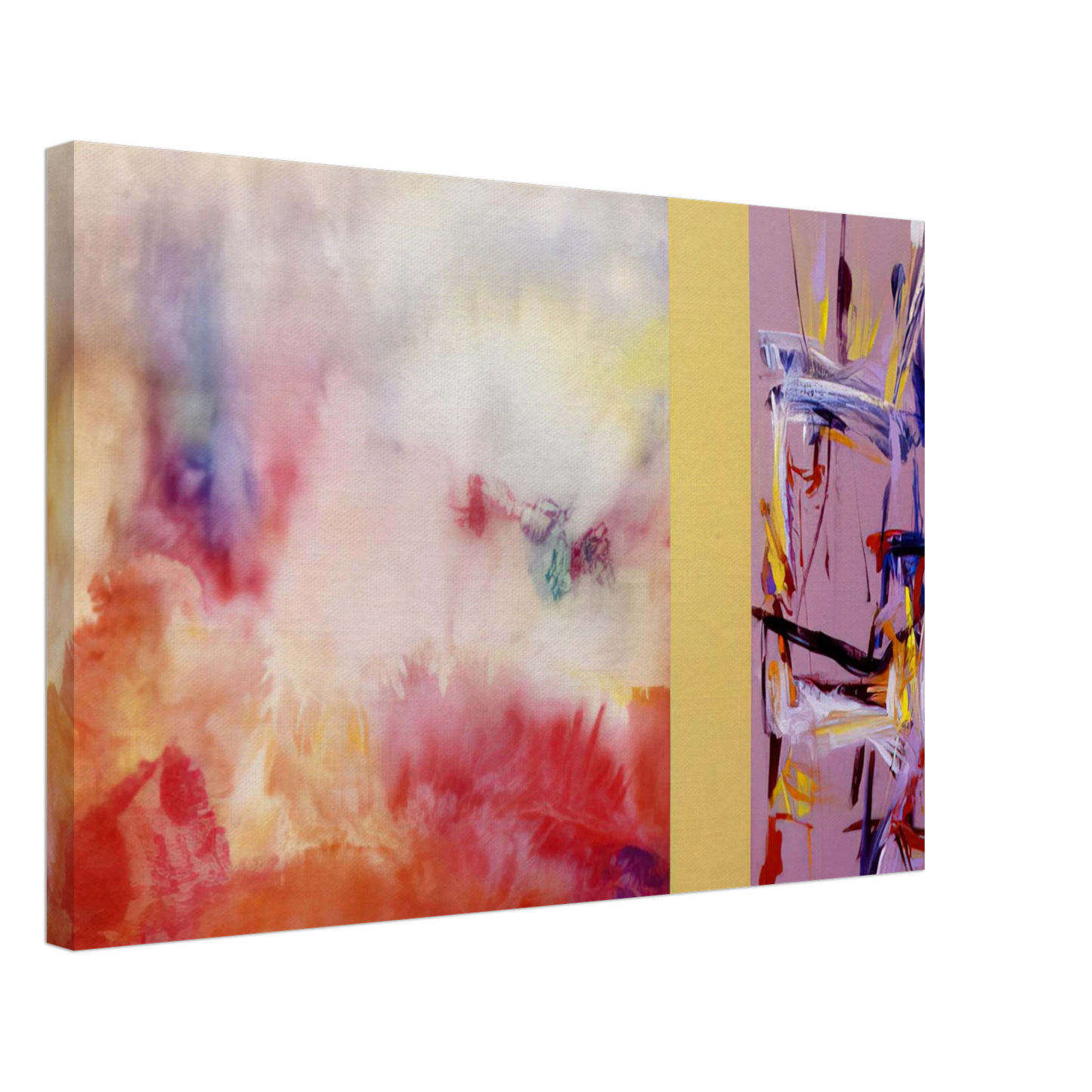 Ronnie Landfield - Ancient Jerusalem - 1992 Canvas - 70x100 cm / 28x40 inches-canvas