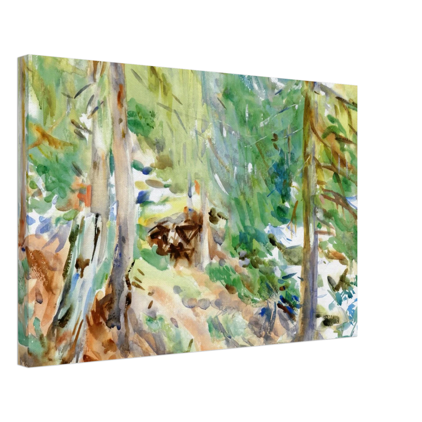John Singer Sargent - Val D'Aosta, Purtud Canvas - 70x100 cm / 28x40 inches-canvas