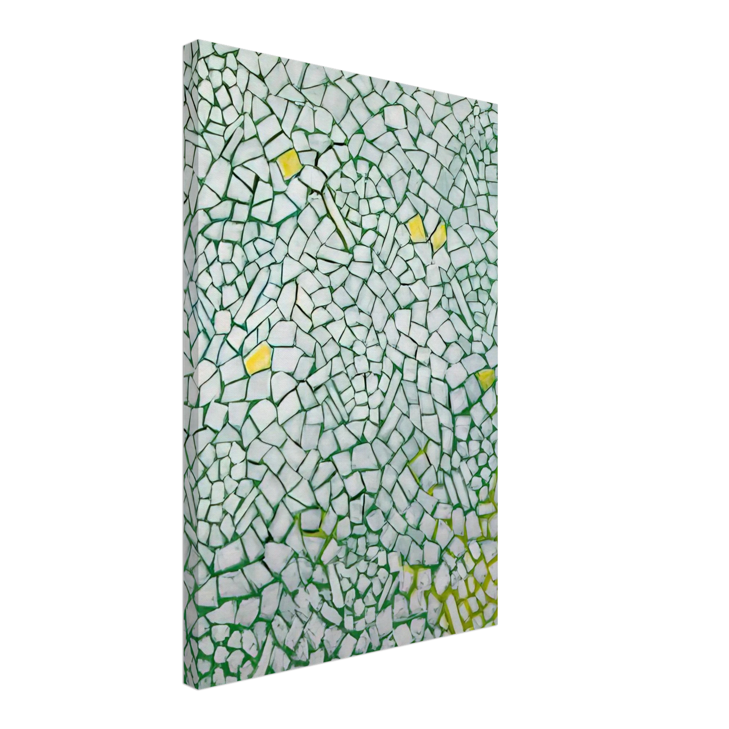 Alma Woodsey Thomas - WHITE ROSES SING AND SING 1976 Canvas - 40x60 cm / 16x24 inches-canvas