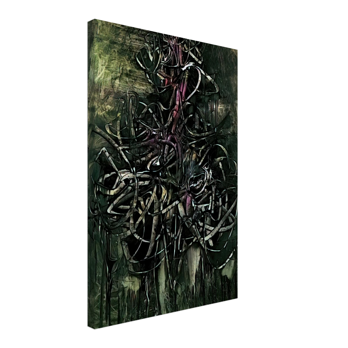 Simon Hantai - Peinture - 1957 Canvas - 70x100 cm / 28x40 inches-canvas