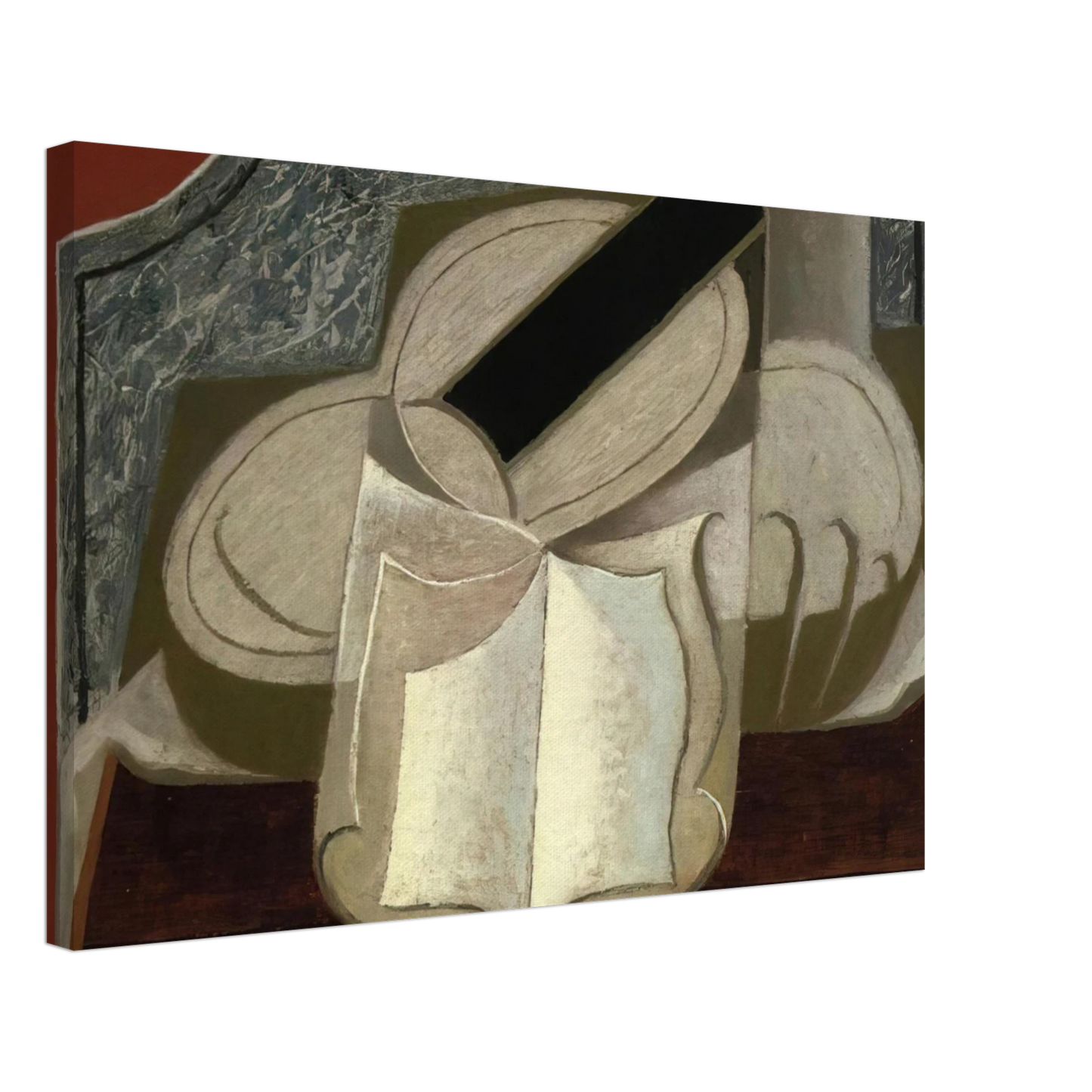 Juan Gris - BOOK AND GUITAR 1925 Canvas - 70x100 cm / 28x40 inches-canvas