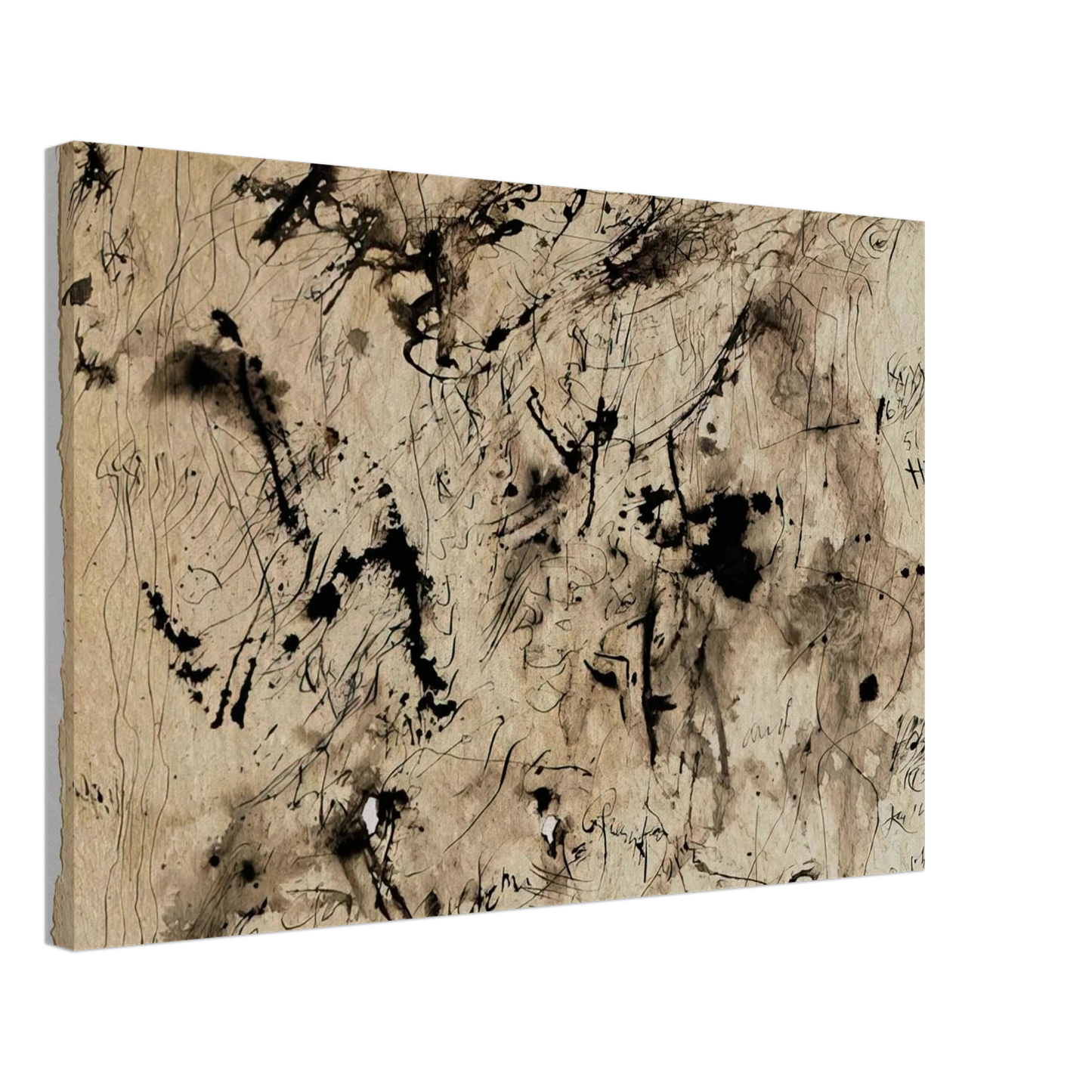 Jackson Pollock - UNTITLED 1951 1 Canvas - 40x60 cm / 16x24 inches-canvas