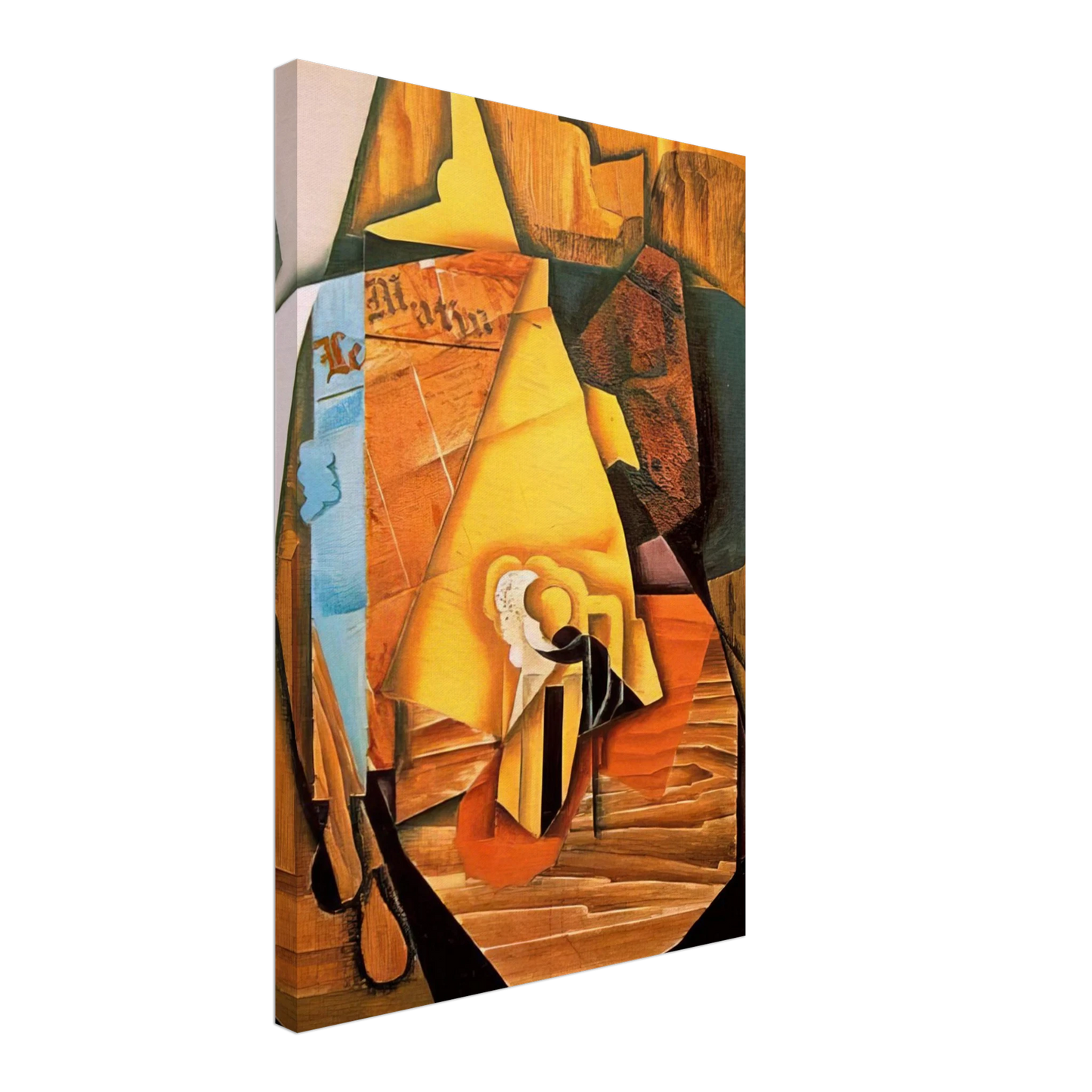 Juan Gris - A MAN IN A CAFE 1914 Canvas - 70x100 cm / 28x40 inches-canvas