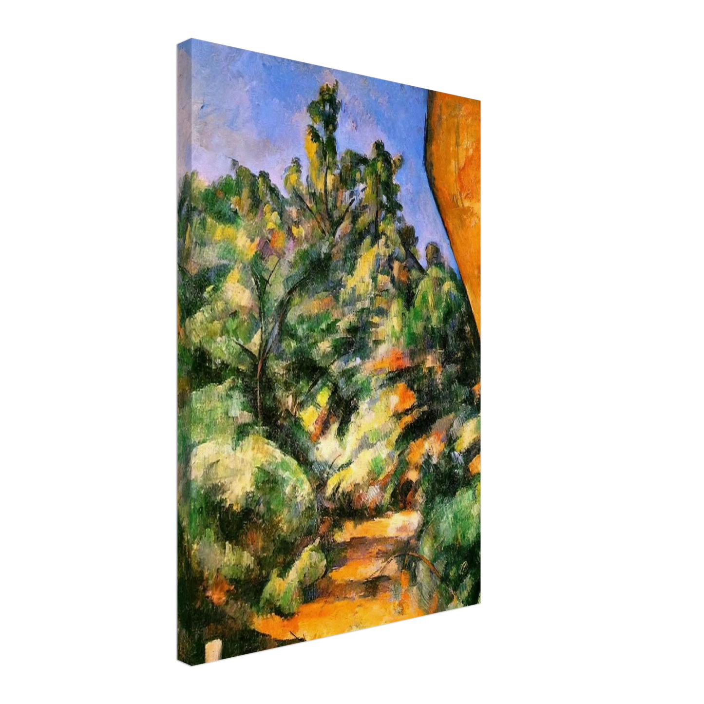 Paul Cezanne - Bibemus. The Red Rock Canvas - 70x100 cm / 28x40 inches-canvas