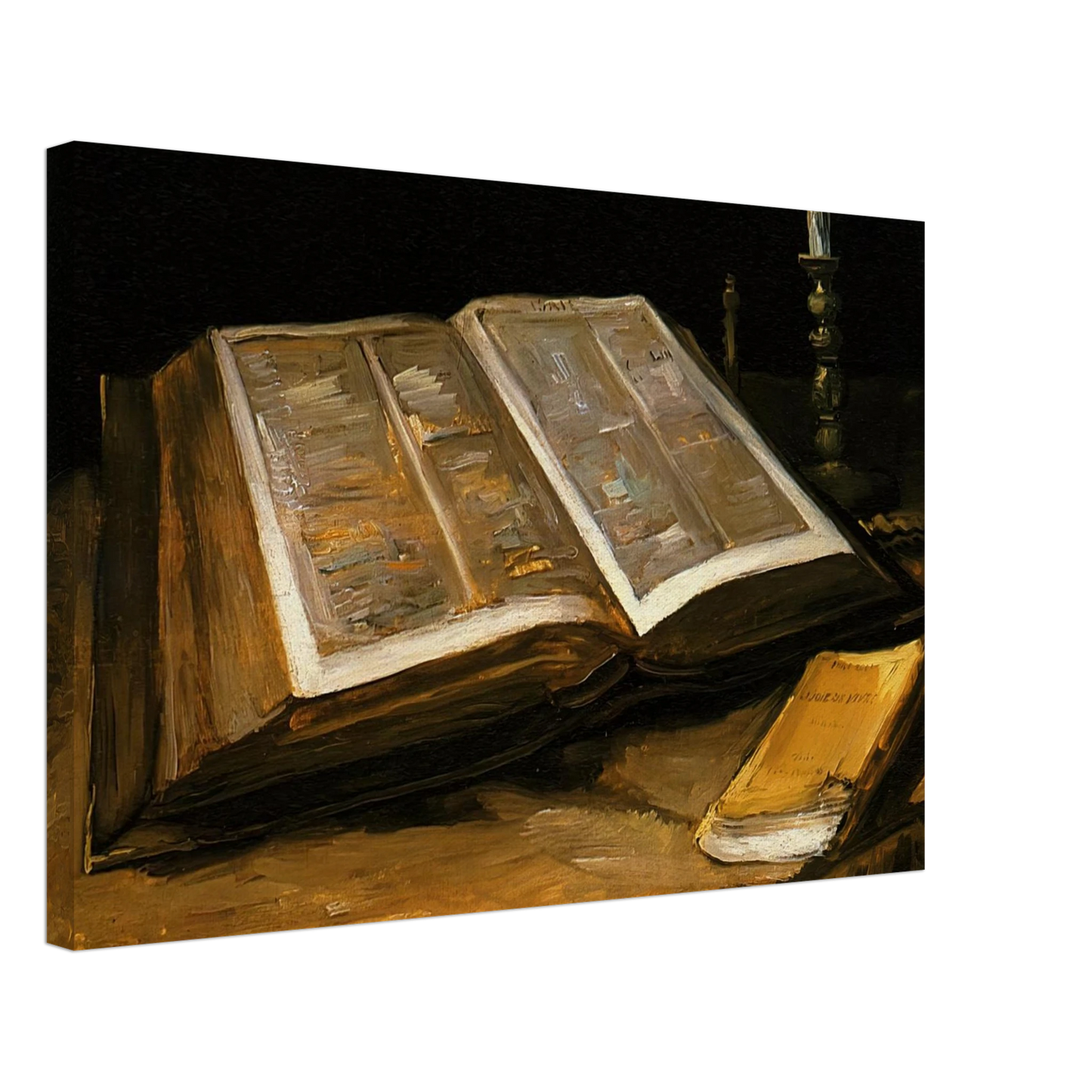 Vincent van Gogh - Still Life with Bible Canvas - 40x60 cm / 16x24 inches-canvas