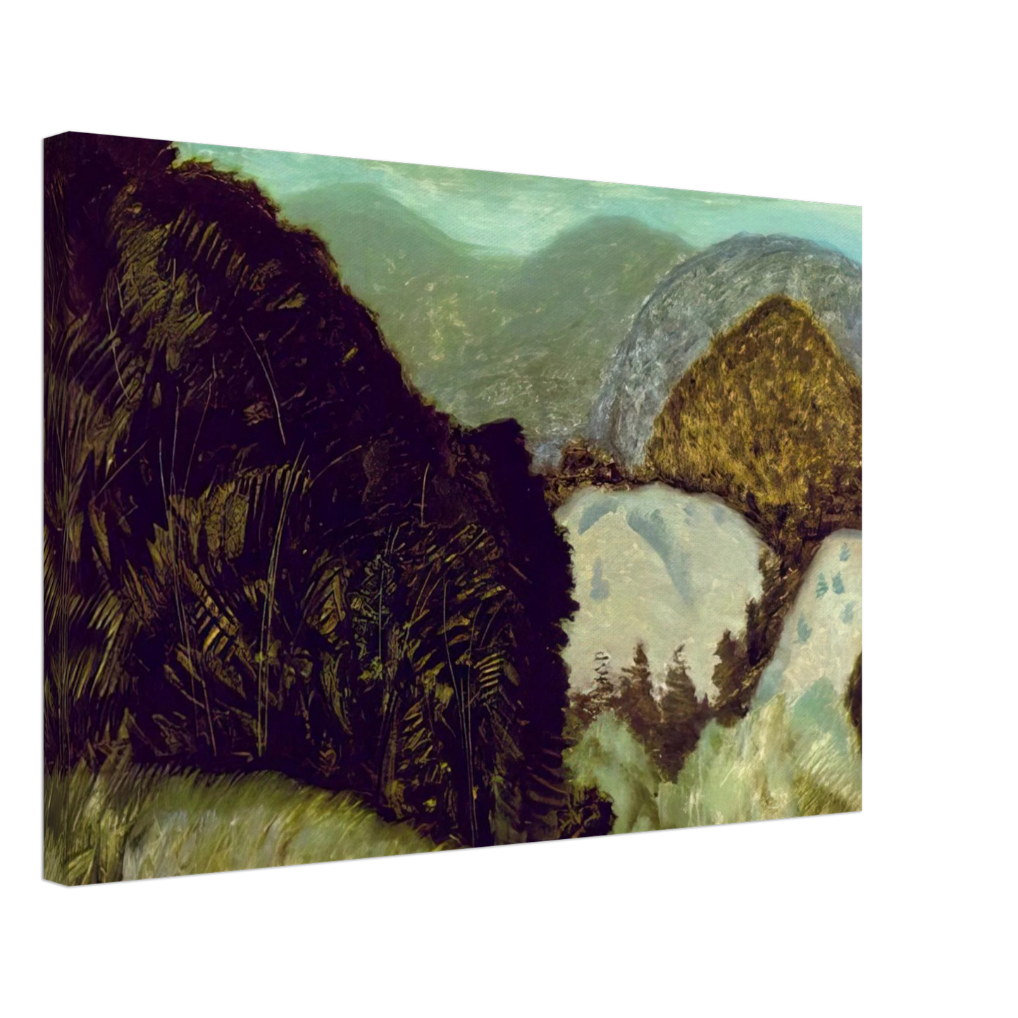 Milton Avery - Vermont Hills - 1936 Canvas - 70x100 cm / 28x40 inches-canvas