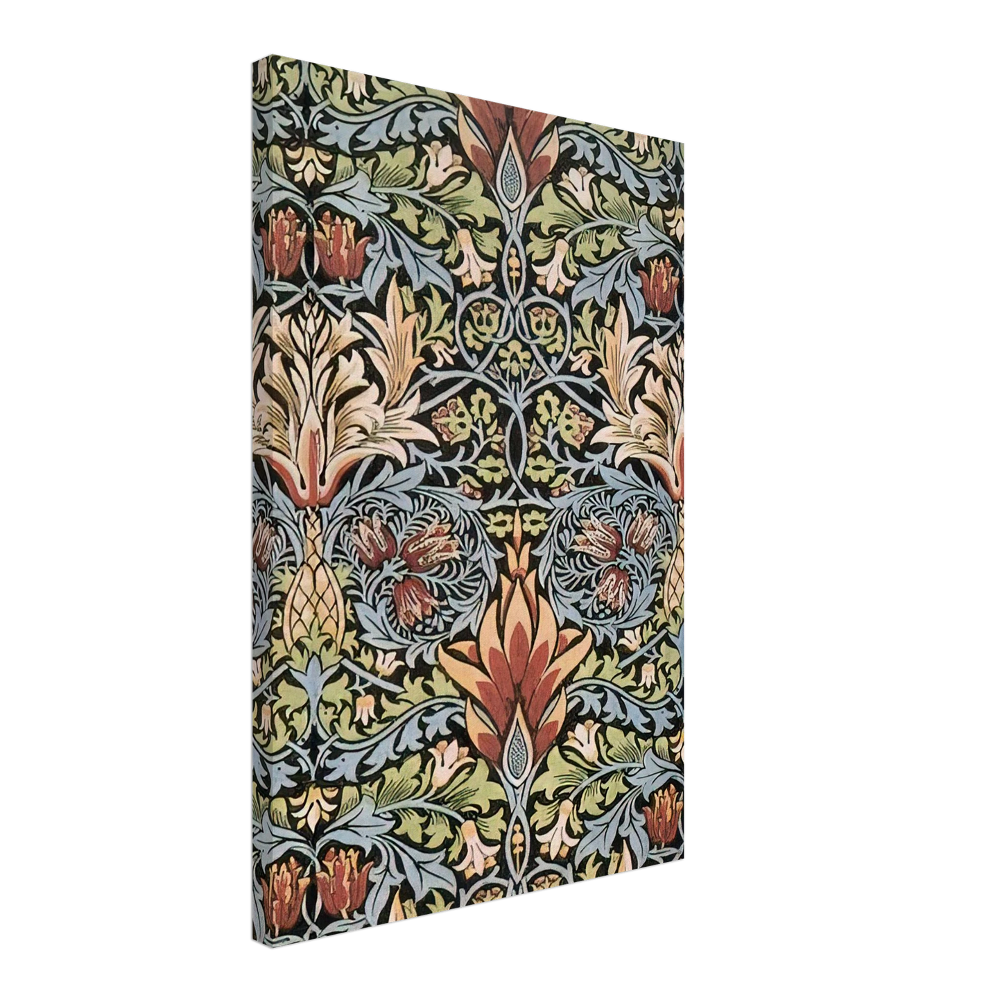William Morris - SNAKESHEAD PRINTED TEXTILE 1876 Canvas - 40x60 cm / 16x24 inches-canvas