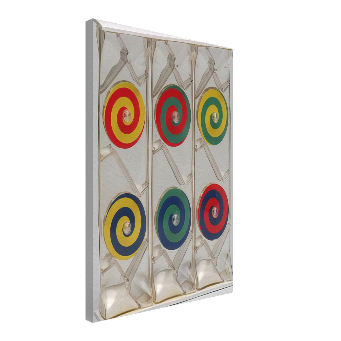 Bruno Munari - Girondella Kinetic Object - 1965 Canvas - 40x60 cm / 16x24 inches-canvas