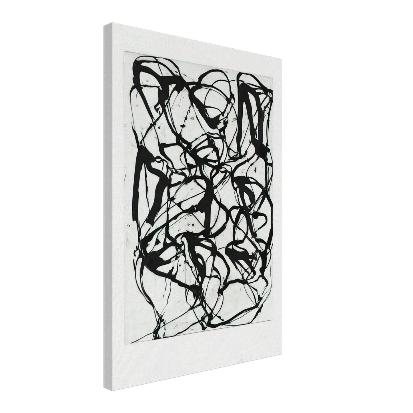 Brice Marden - Han Shan Exit - 1992 Canvas - 40x60 cm / 16x24 inches-canvas