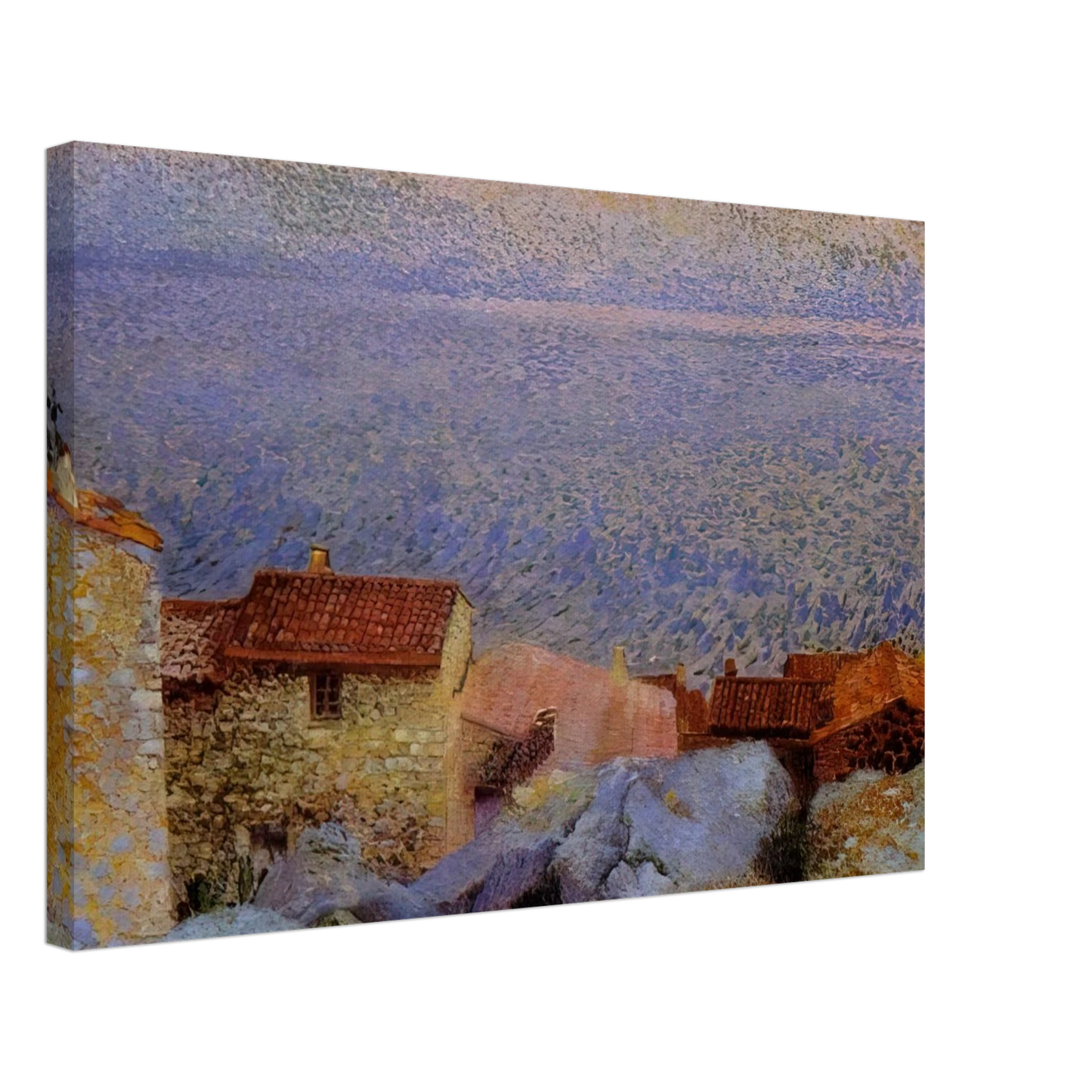 Henri-Edmond Cross - Coastal Landscape Canvas - 40x60 cm / 16x24 inches-canvas