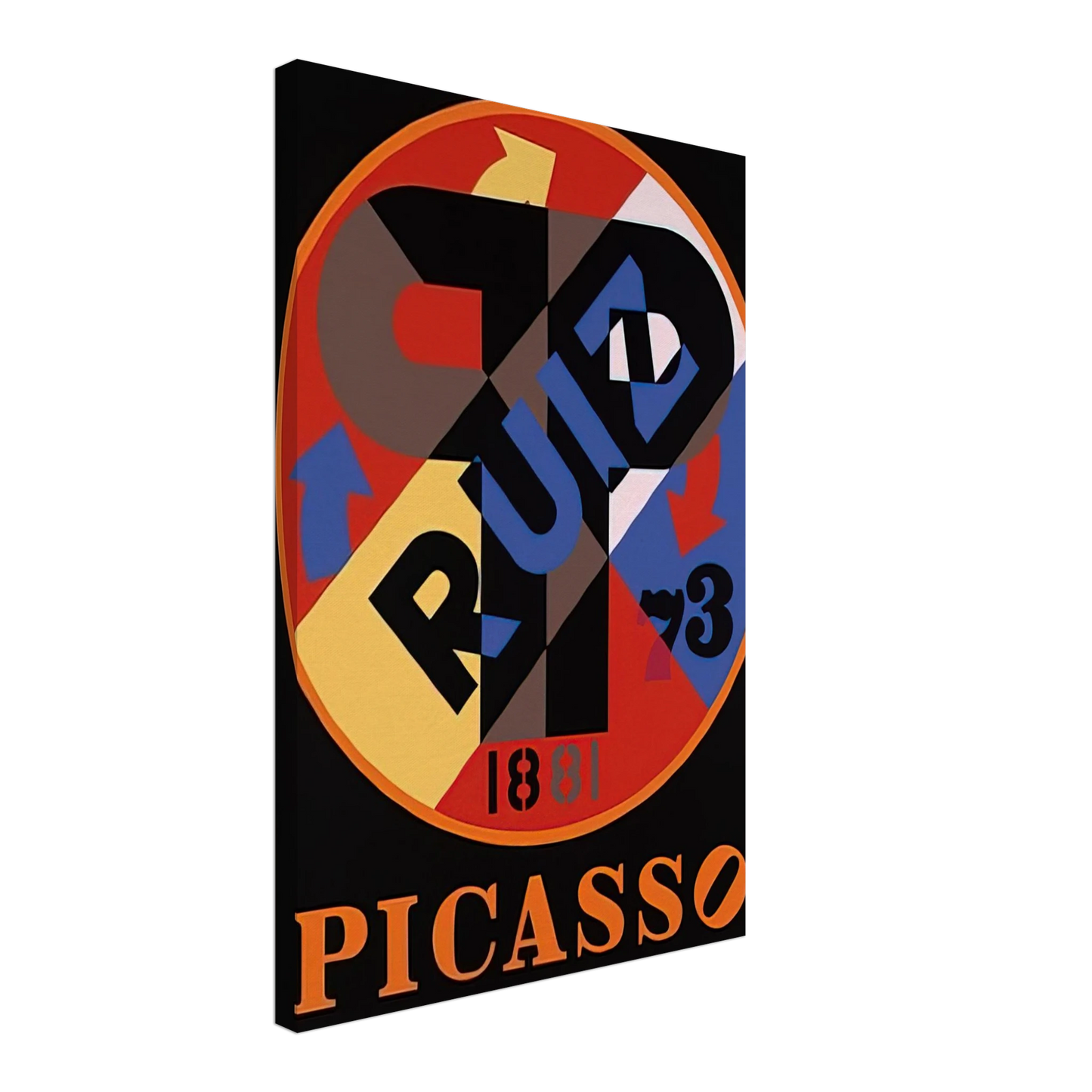 Robert Indiana - Picasso, The American Dream Canvas - 70x100 cm / 28x40 inches-canvas