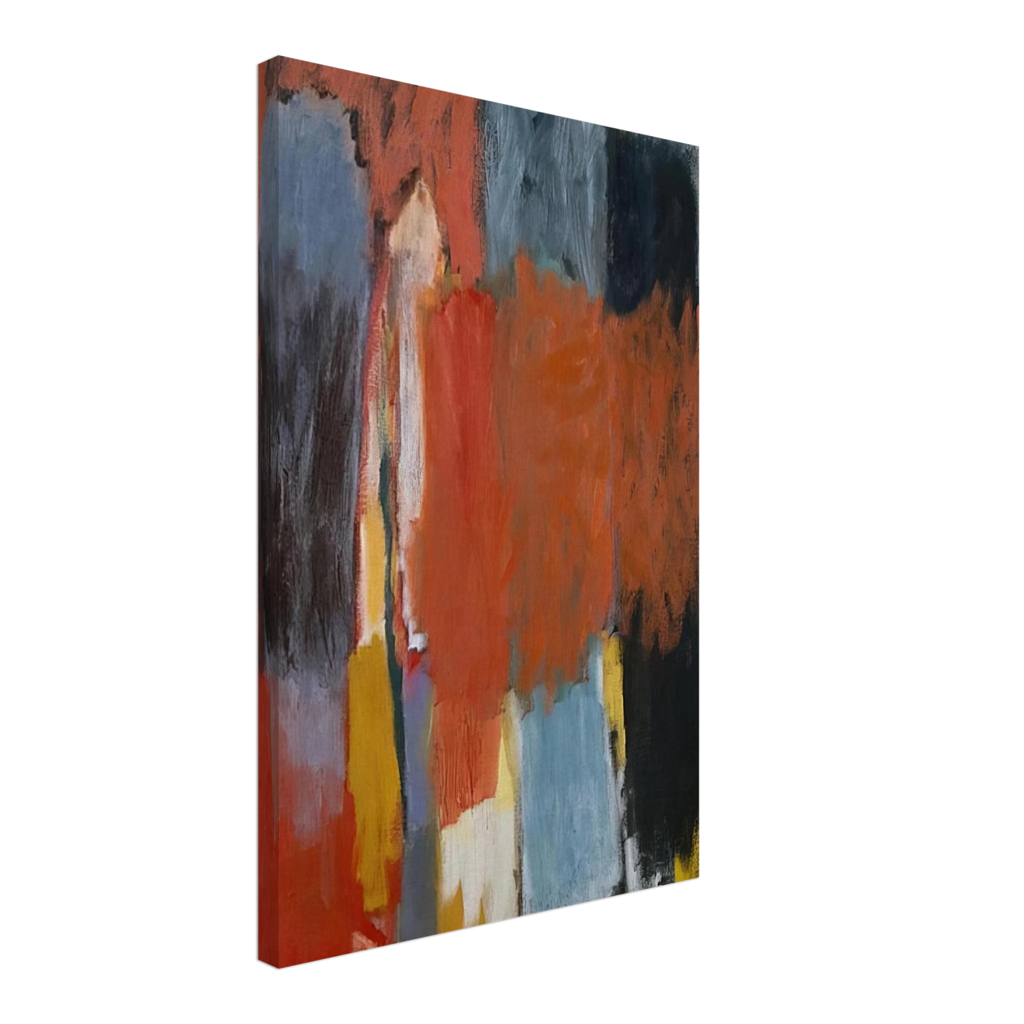 Ernst Wilhelm Nay - Untitled - 1961 Canvas - 70x100 cm / 28x40 inches-canvas