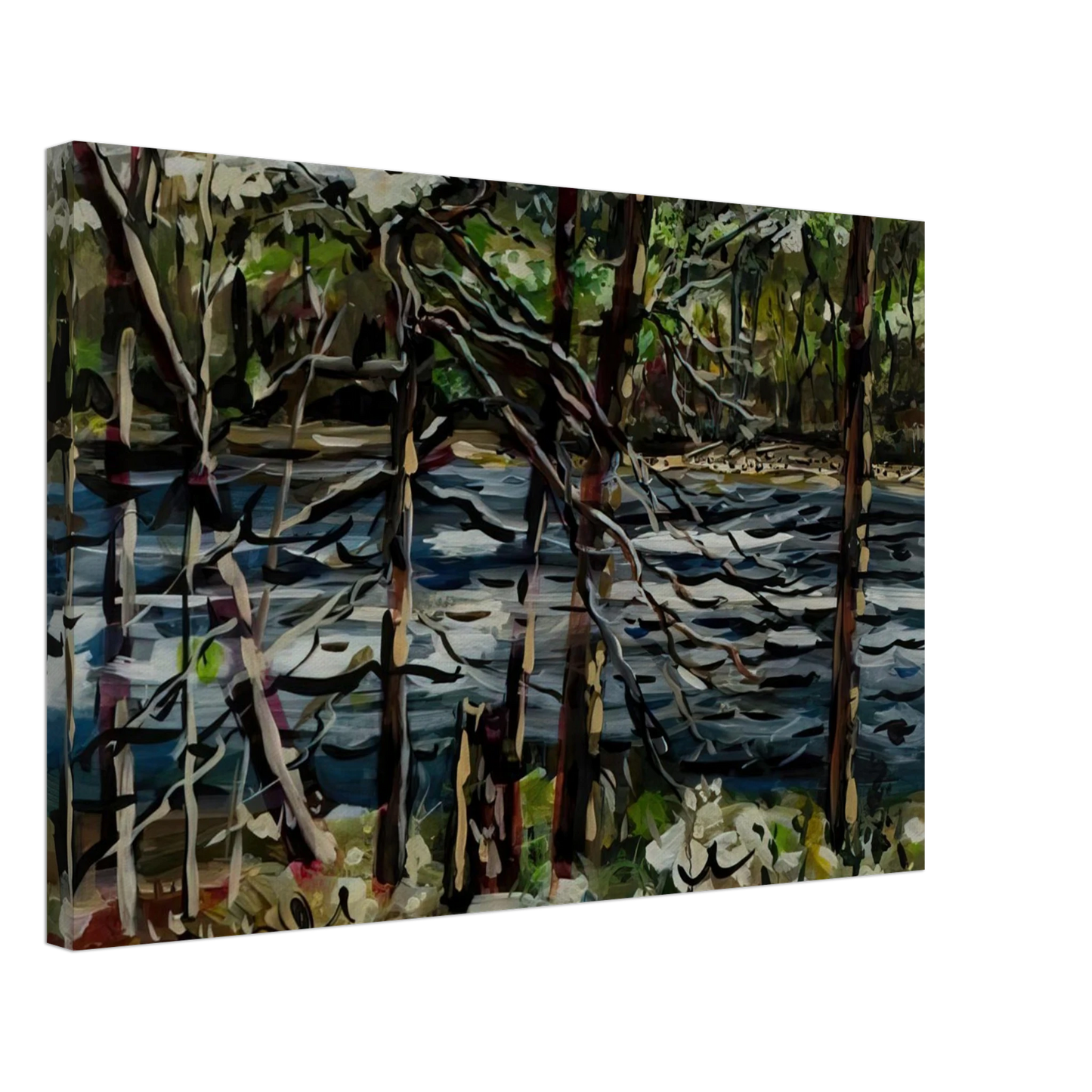 Ivan Albright - ST MARY S RIVER GEORGIA 1964 Canvas - 70x100 cm / 28x40 inches-canvas