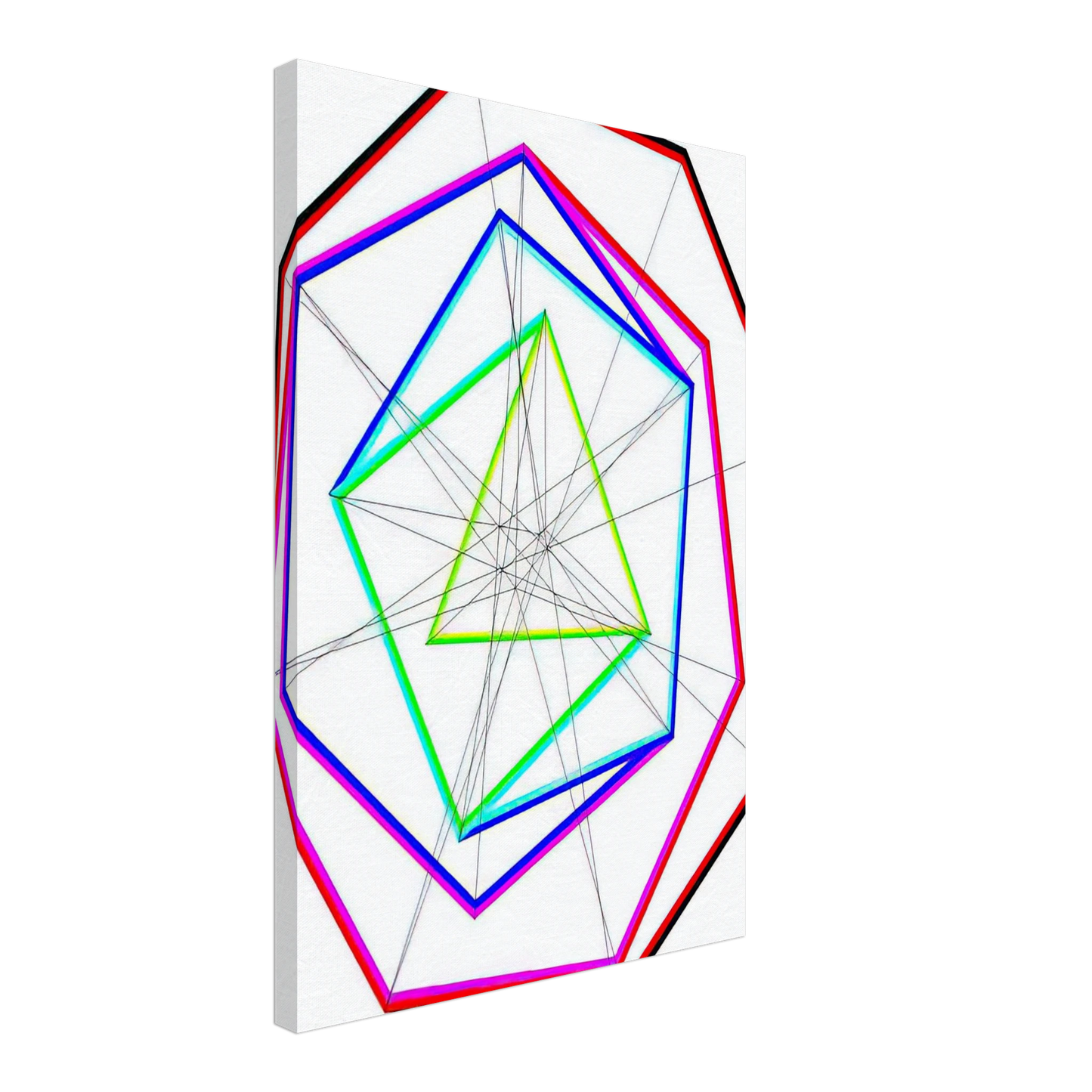 Max Bill - Fifteen Variations on a Single Theme, v. 14 - 1938 Canvas - 40x60 cm / 16x24 inches-canvas