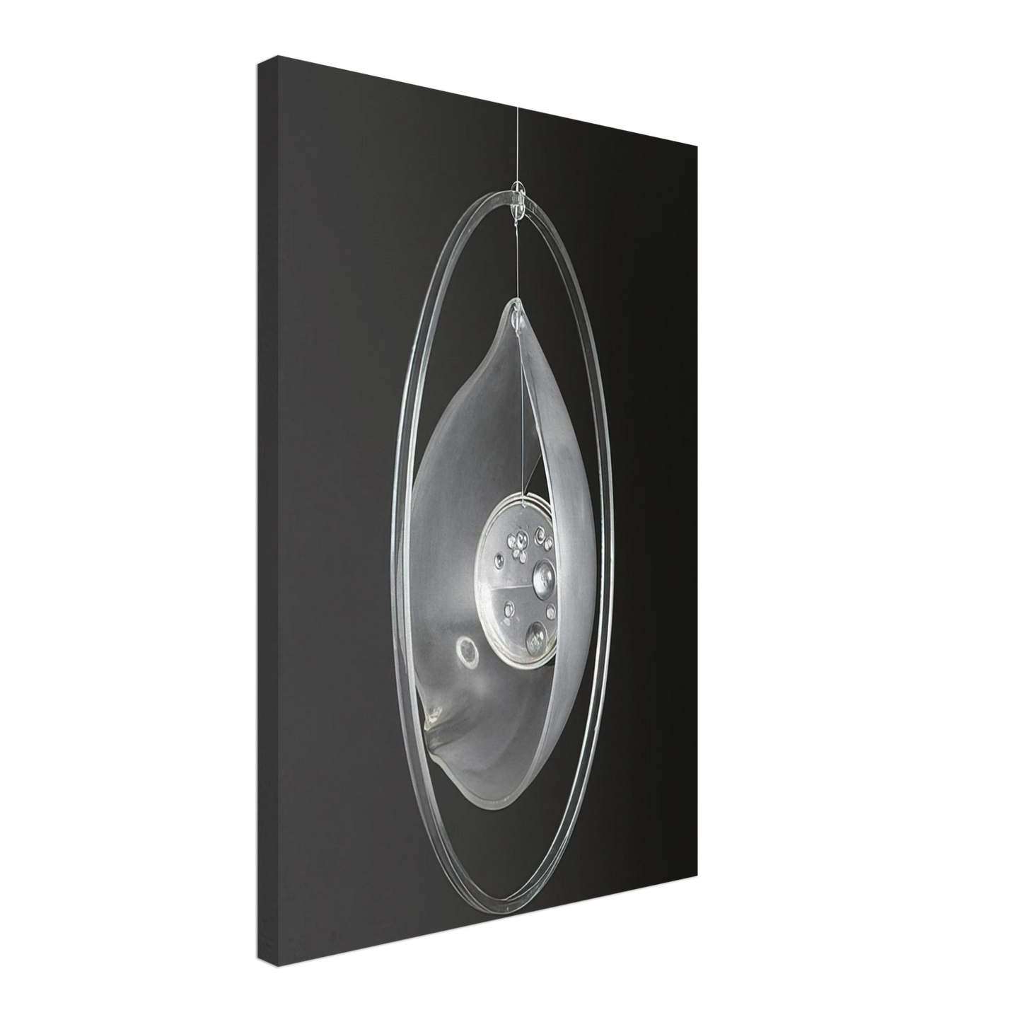 Gyula Kosice - Deformacion de la gota circunvalada - 1965 Canvas - 70x100 cm / 28x40 inches-canvas