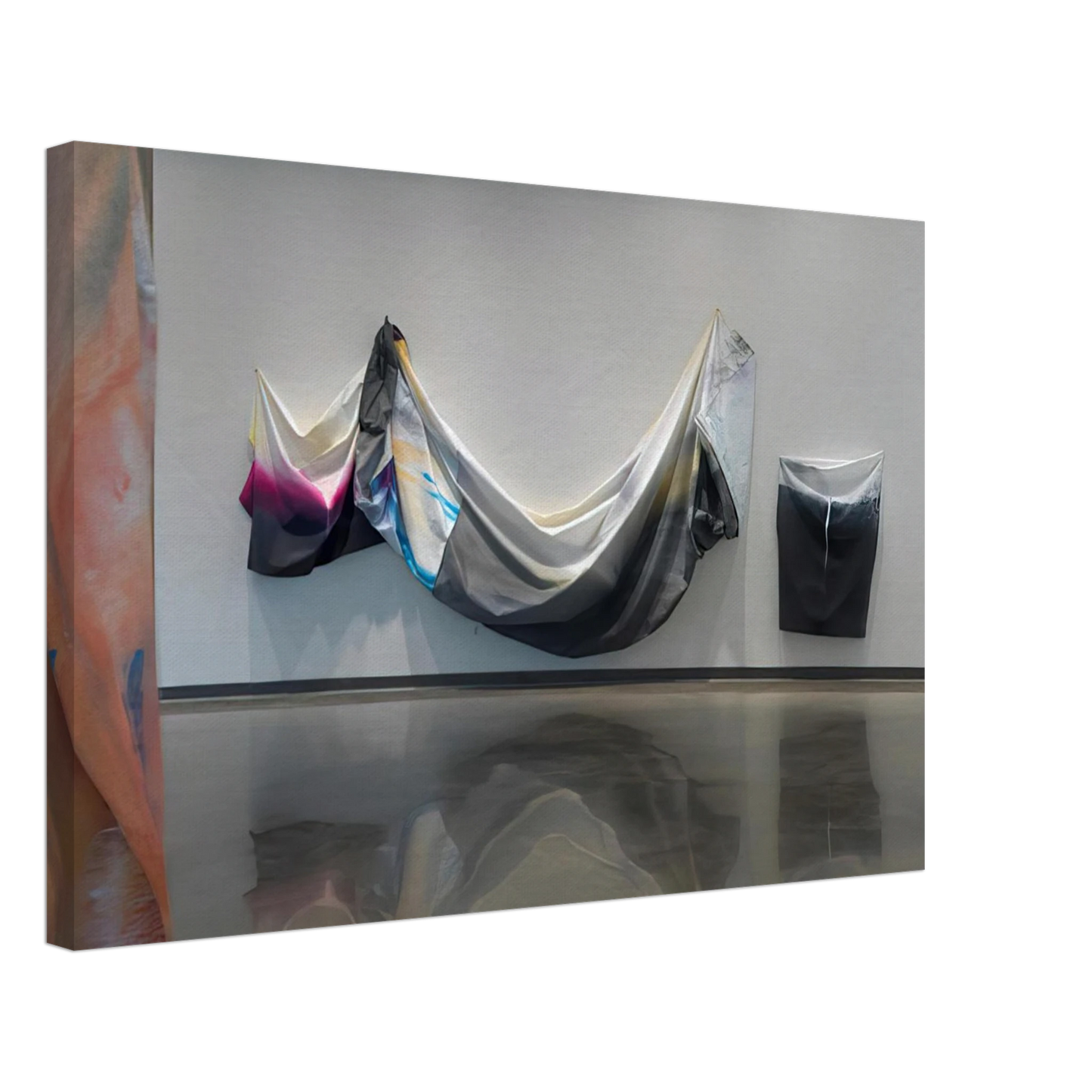 Sam Gilliam - Black Garland Canvas - 40x60 cm / 16x24 inches-canvas