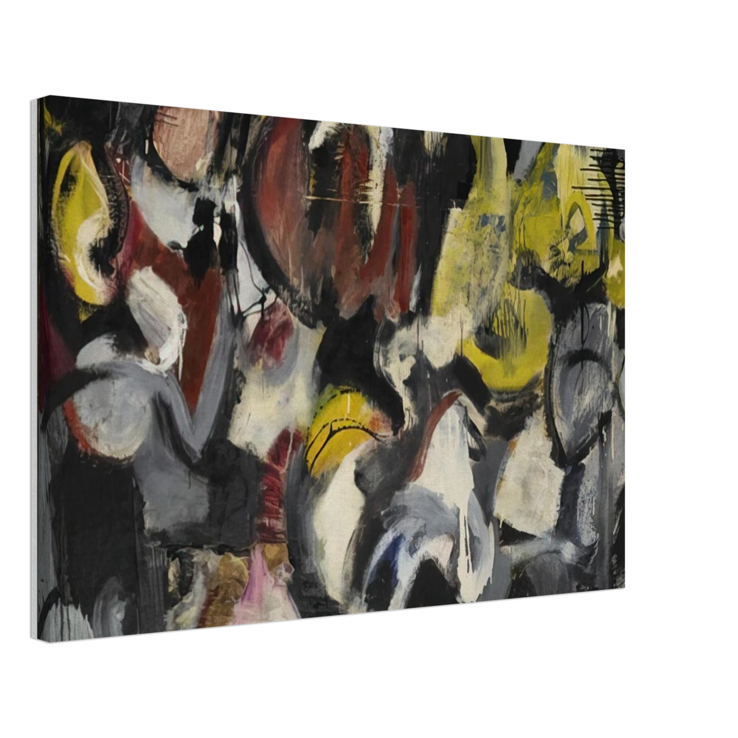 Grace Hartigan - MONTHS AND MOONS 1950 Canvas - 70x100 cm / 28x40 inches-canvas