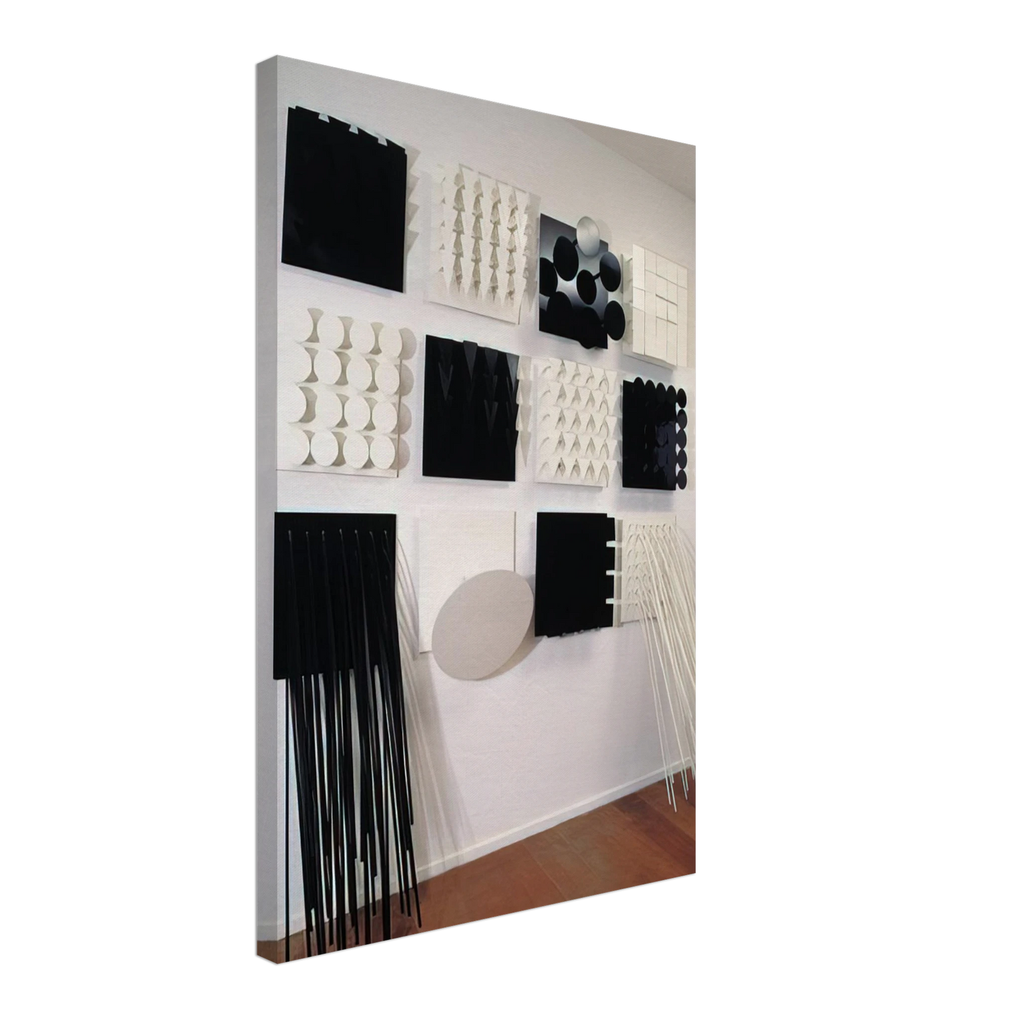Lygia Pape - Amazonia Black and white - Neo-Concretism Canvas - 70x100 cm / 28x40 inches-canvas