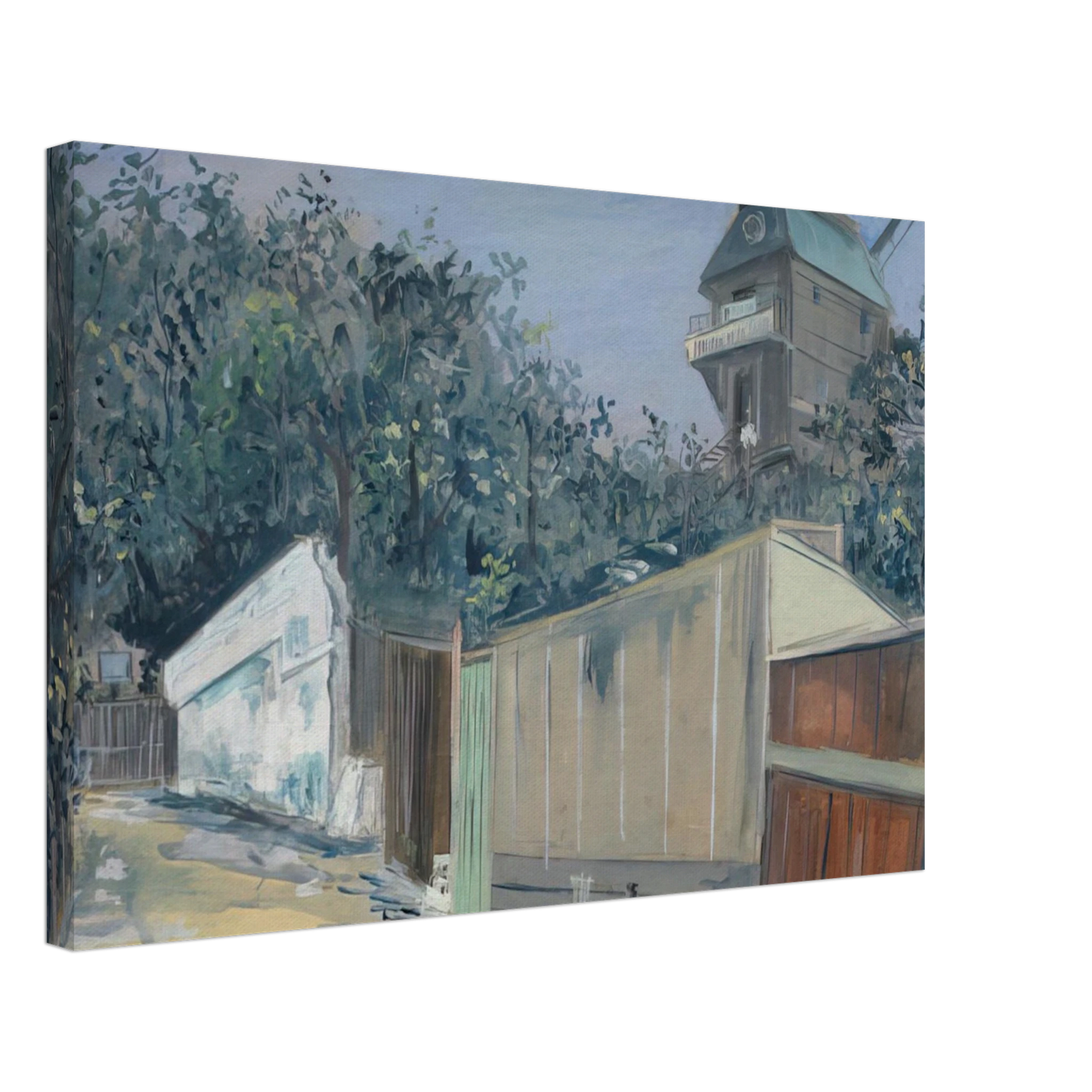 Maurice Utrillo - LE MOULIN DE LA GALETTE A MONTMARTRE 1915 Canvas - 70x100 cm / 28x40 inches-canvas